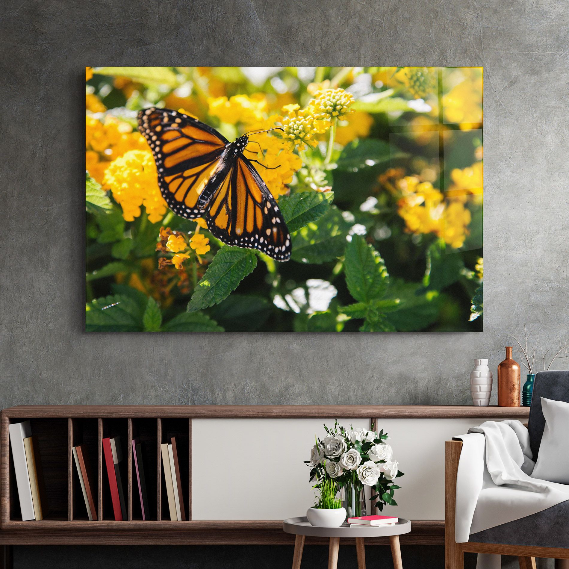 Orange Spring Butterfly mockup 2