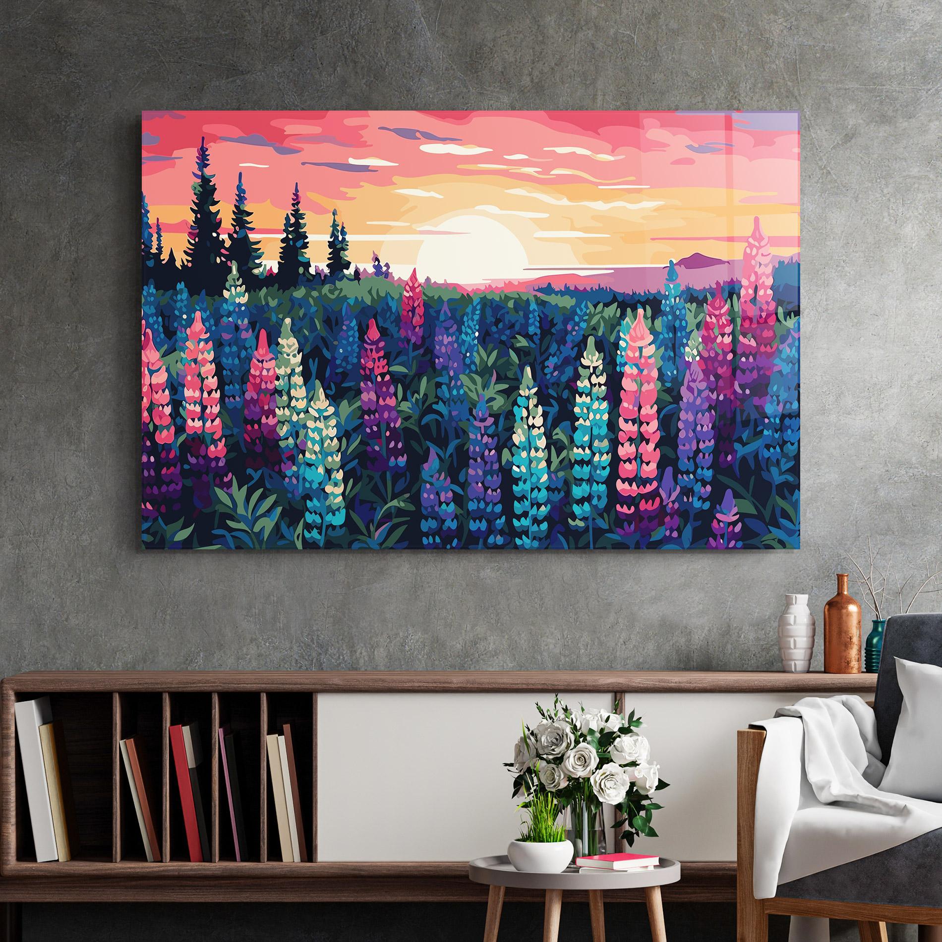 Glasbild Spring Sunset mockup 2