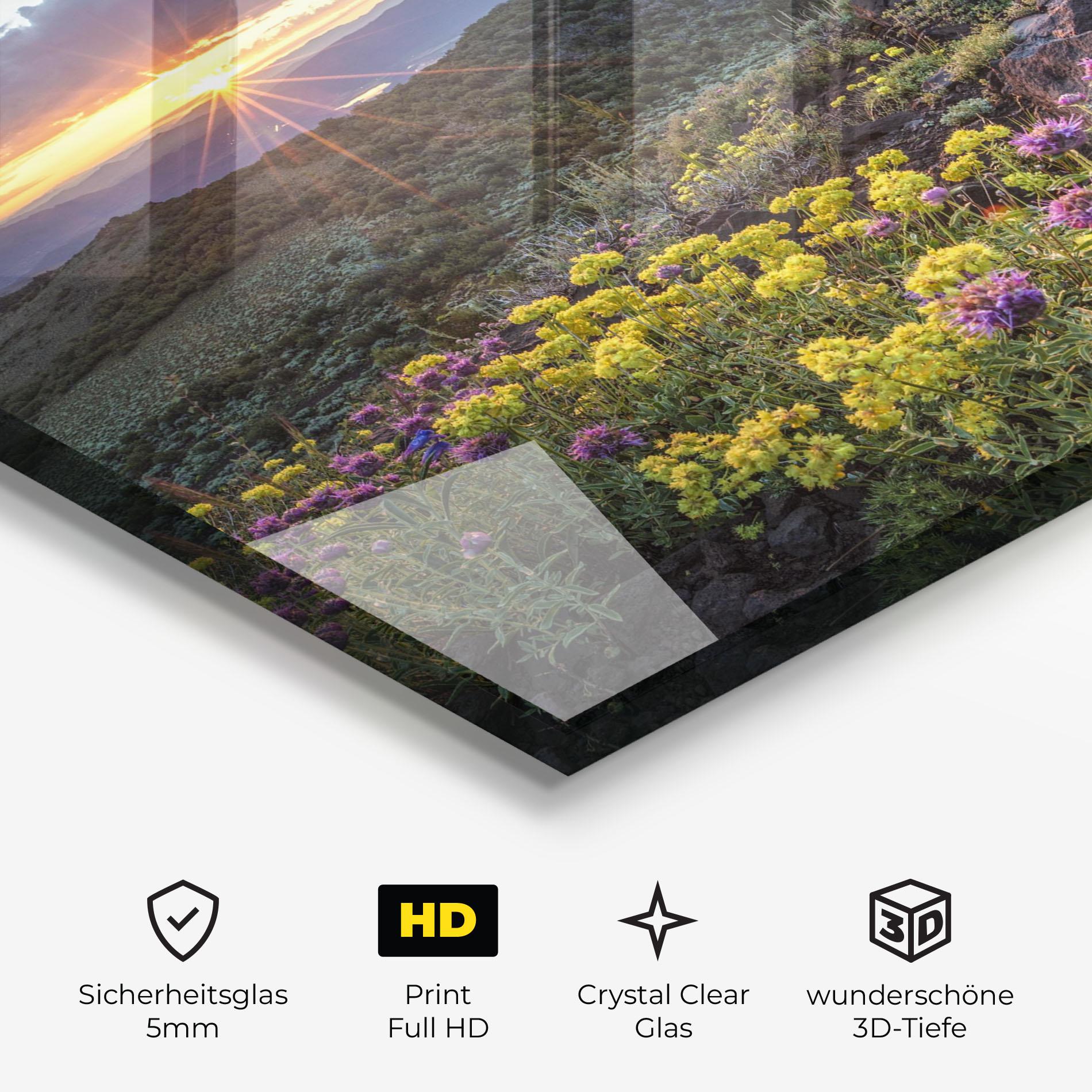 Glasbild Beautiful Spring View mockup 3