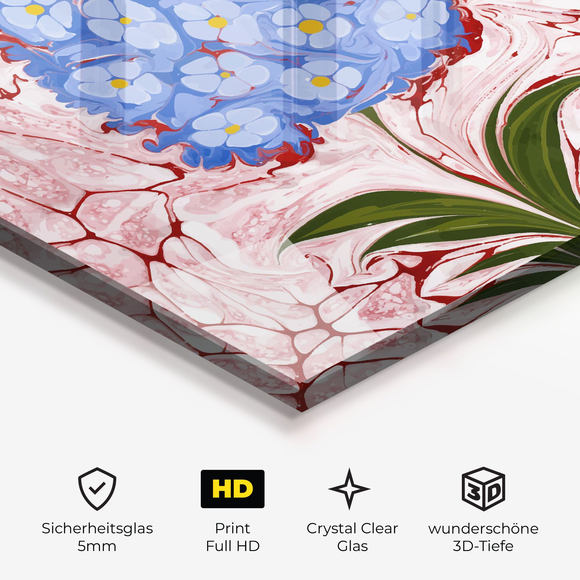 Blue Spring Flower mockup 3