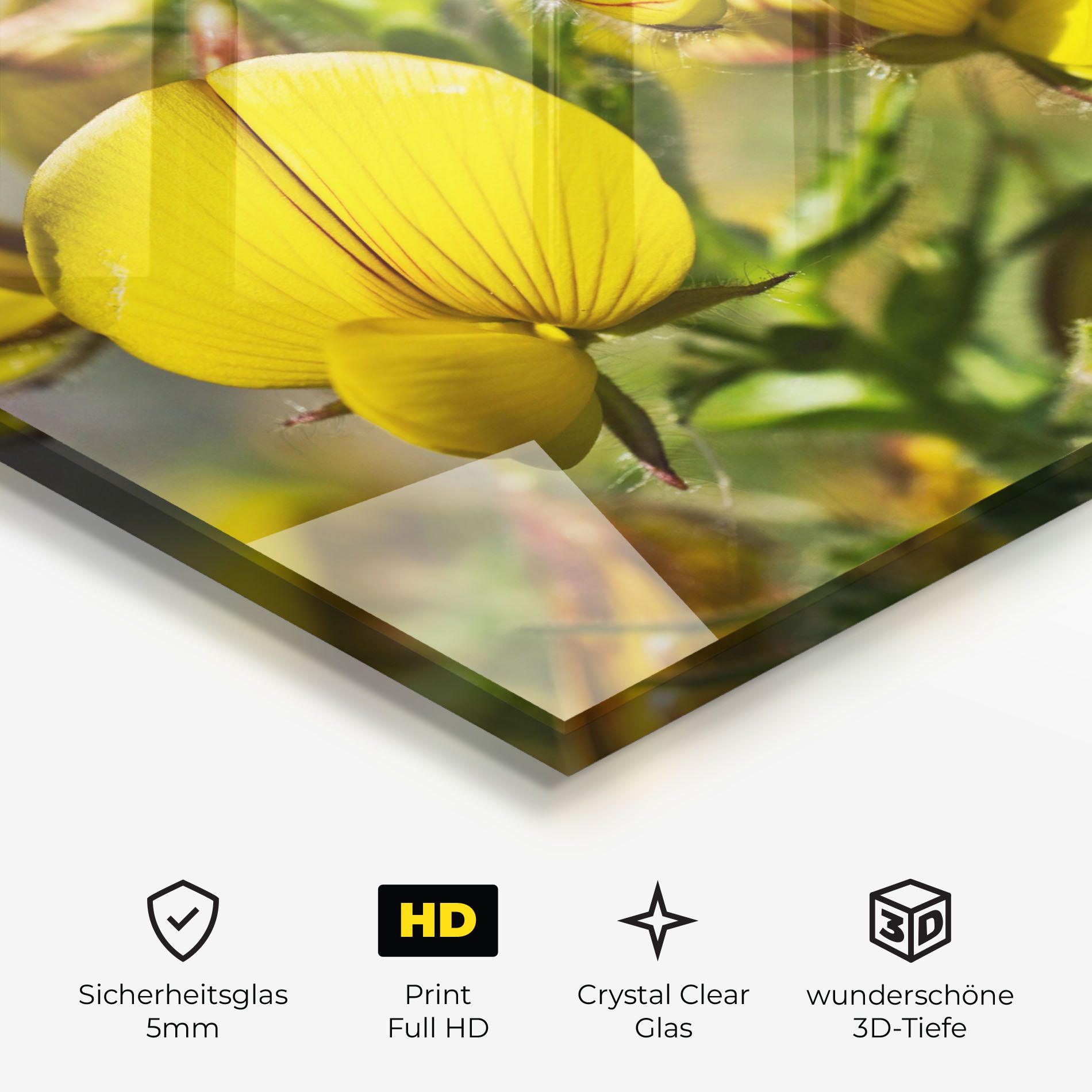 Pretty Spring Yellow Flower mockup 3