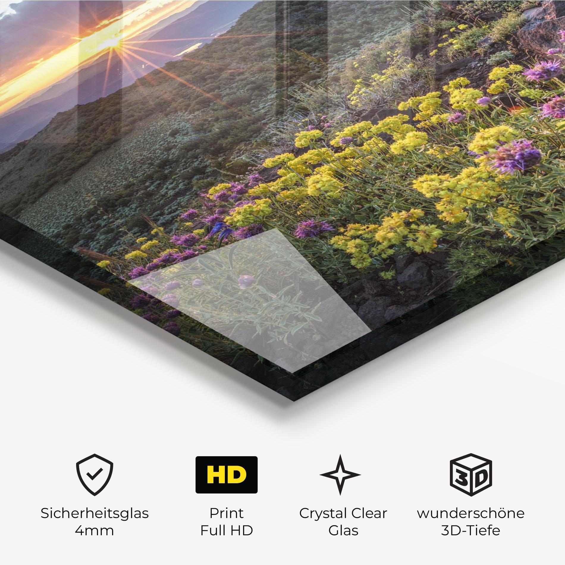 Glasbild Beautiful Spring View mockup 3