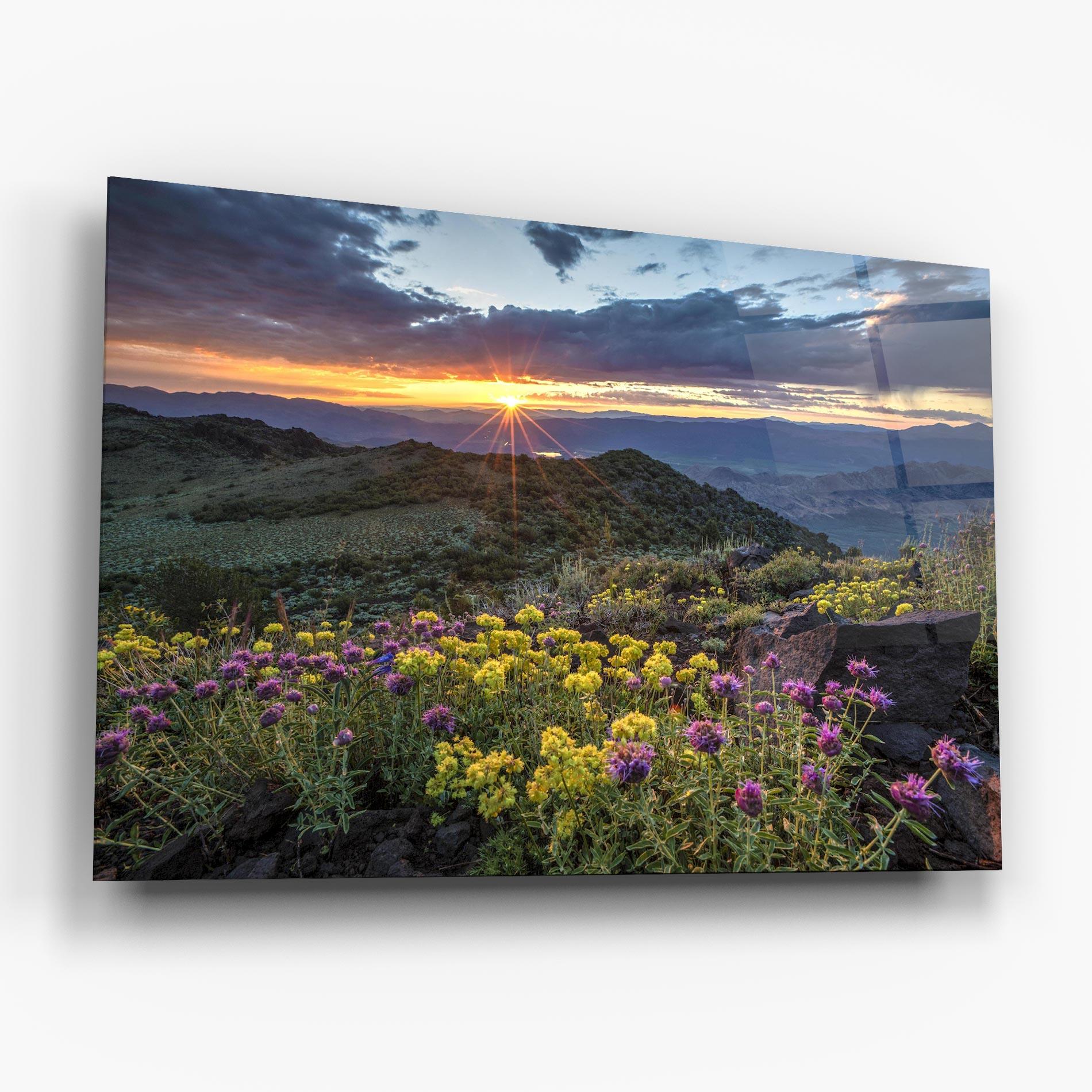 Glasbild Beautiful Spring View mockup 6