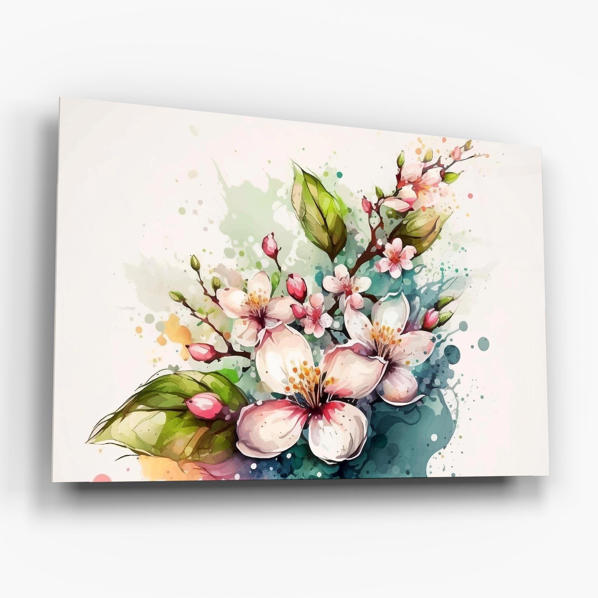 Glasbild Cream Pink Spring mockup 6