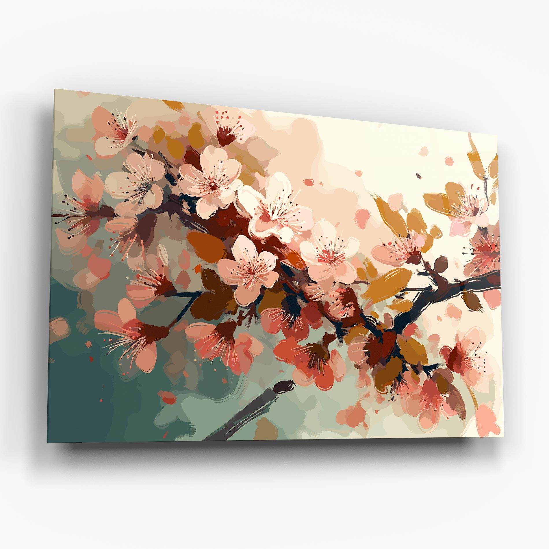 Glasbild Cute Spring Flower mockup 6