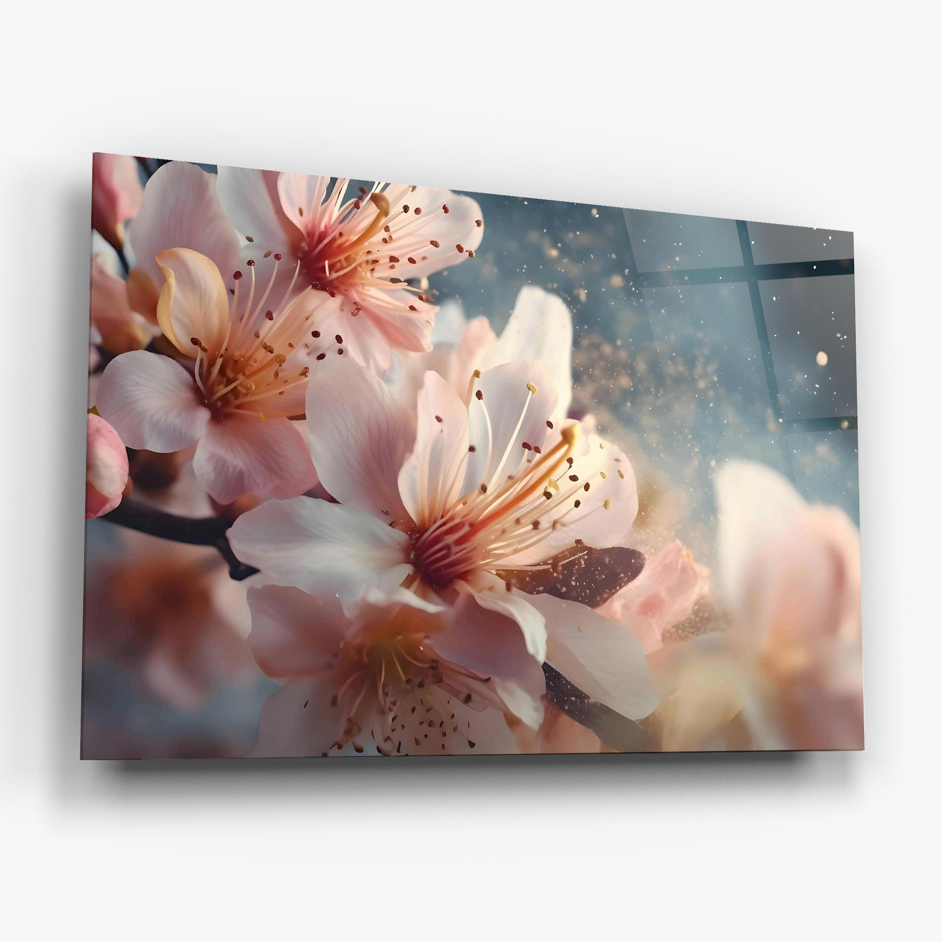 Glasbild Flower Spring Art mockup 6