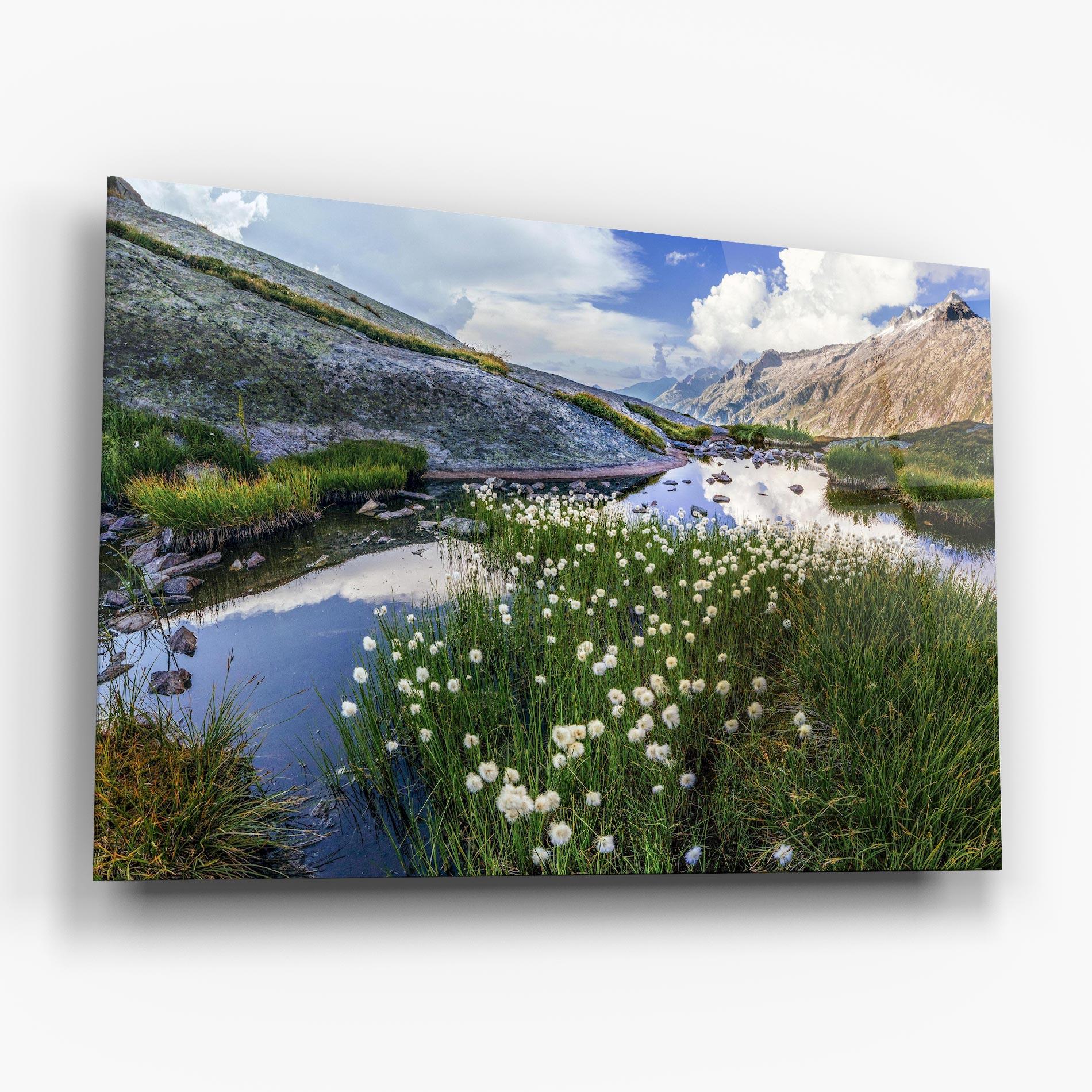 Glasbild Lake Spring View mockup 6