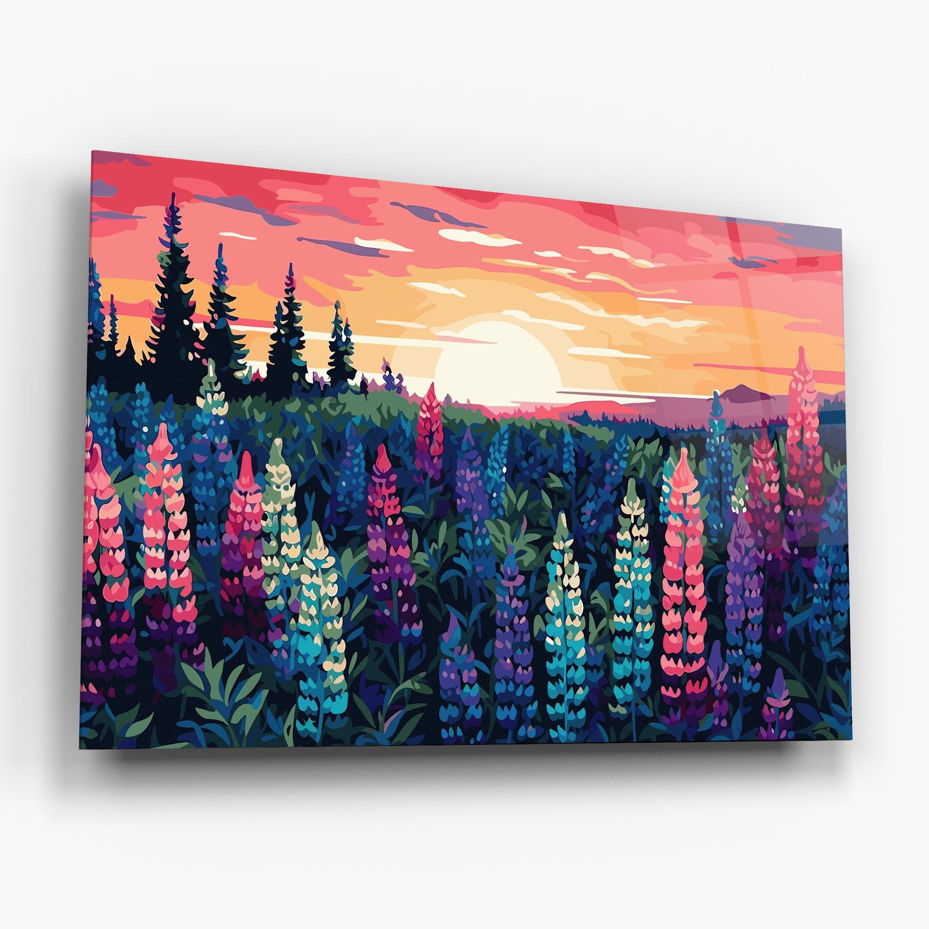 Glasbild Spring Sunset mockup 6