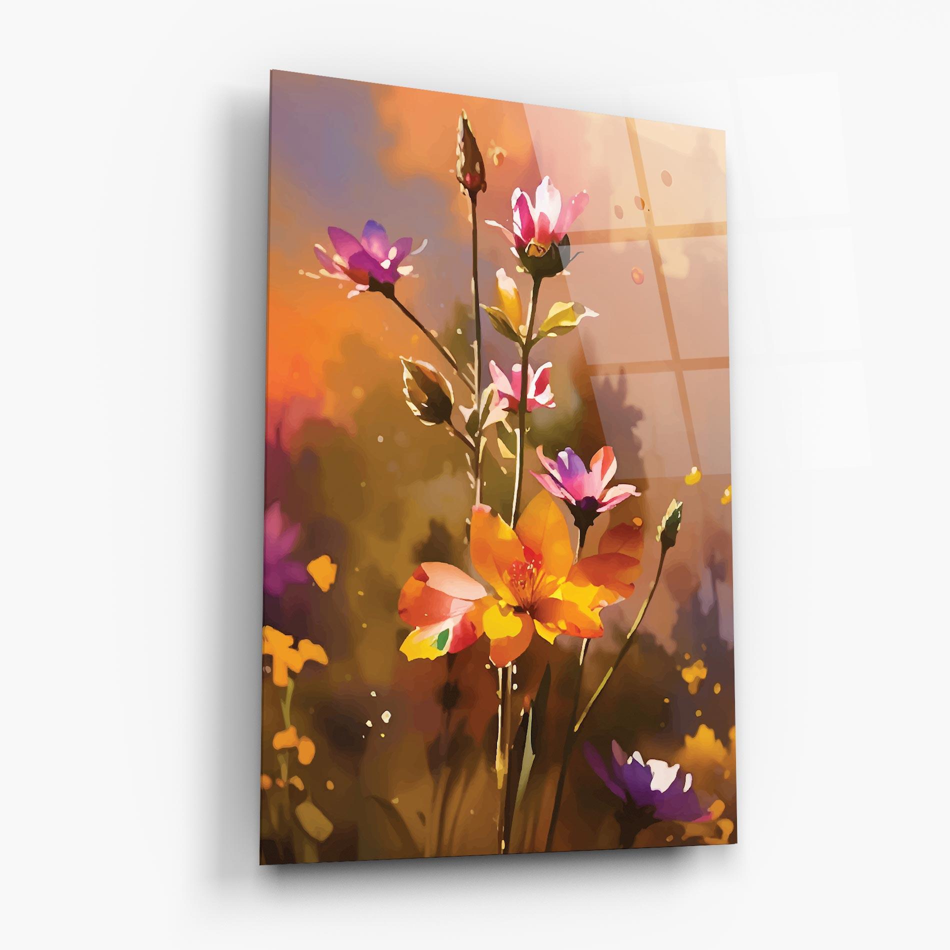 Glasbild Orange Pink Spring mockup 6