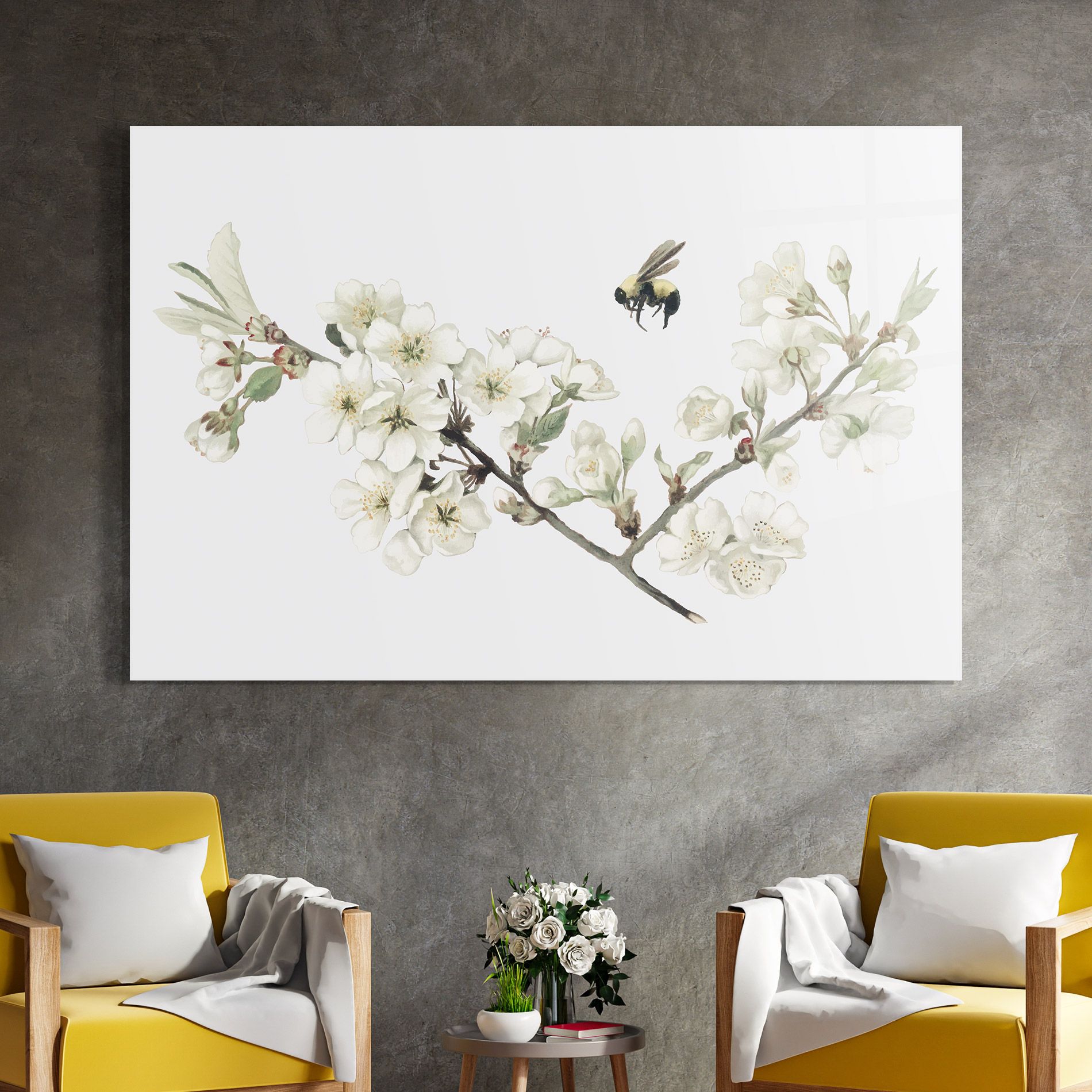 Bee Spring Flower mockup 4