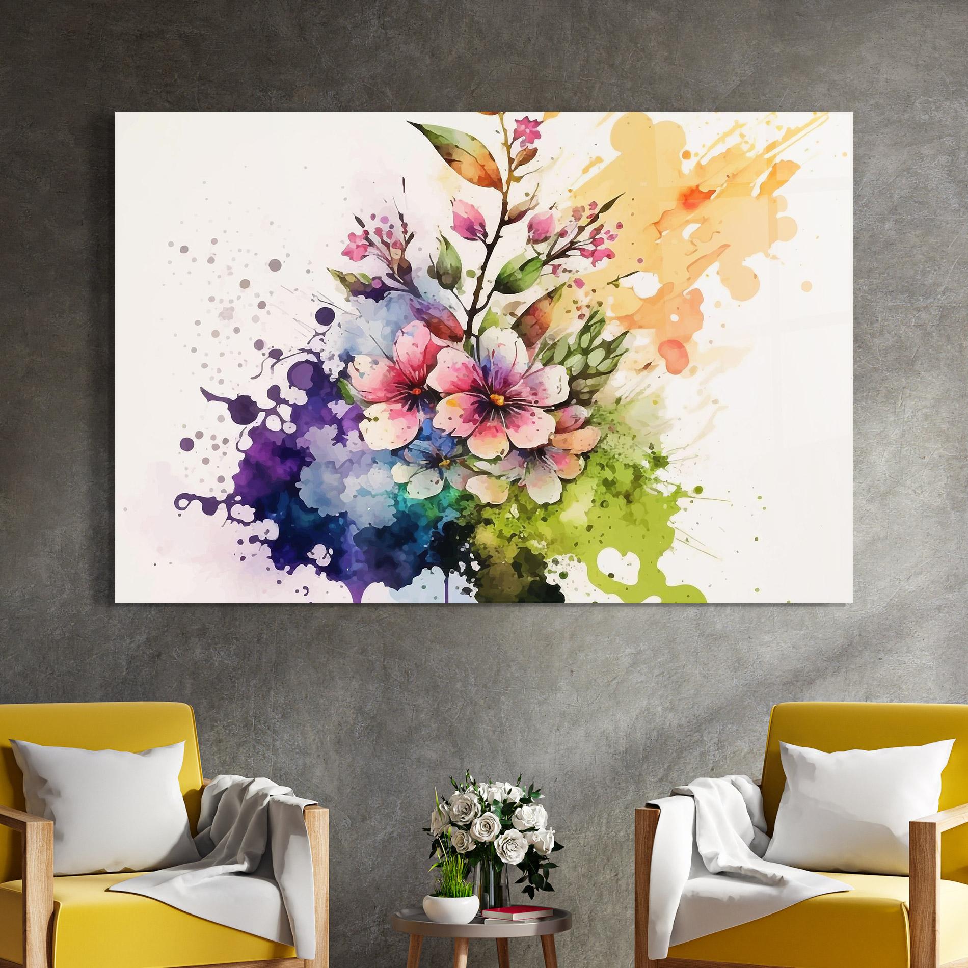 Glasbild Color Mix Spring mockup 4