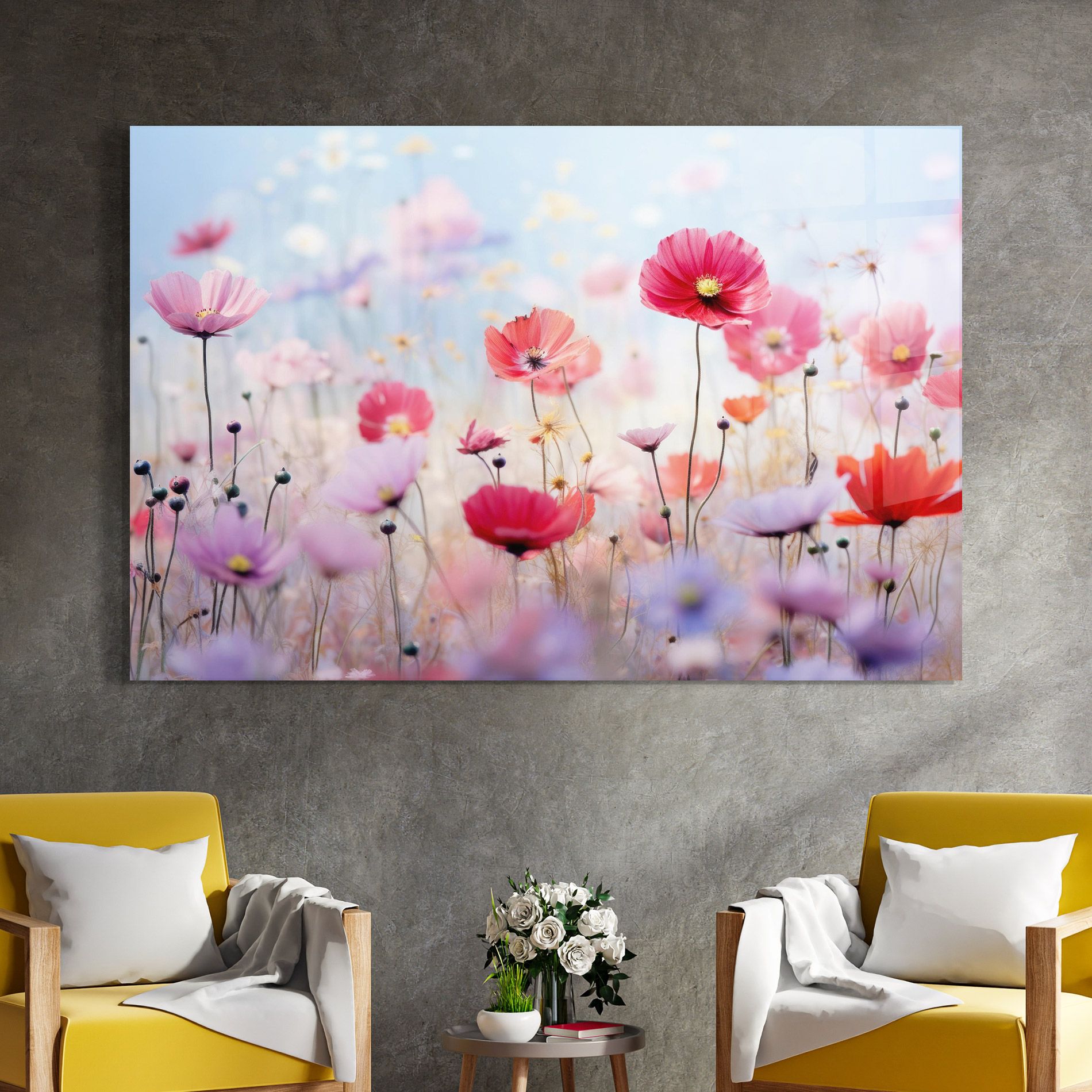 Dreamy Sprig Pink Flower mockup 4