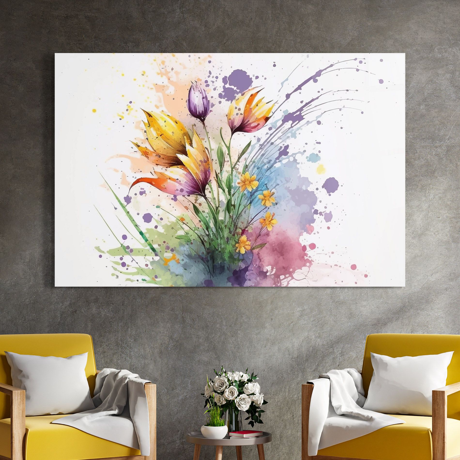 Purple Yellow Spring mockup 4