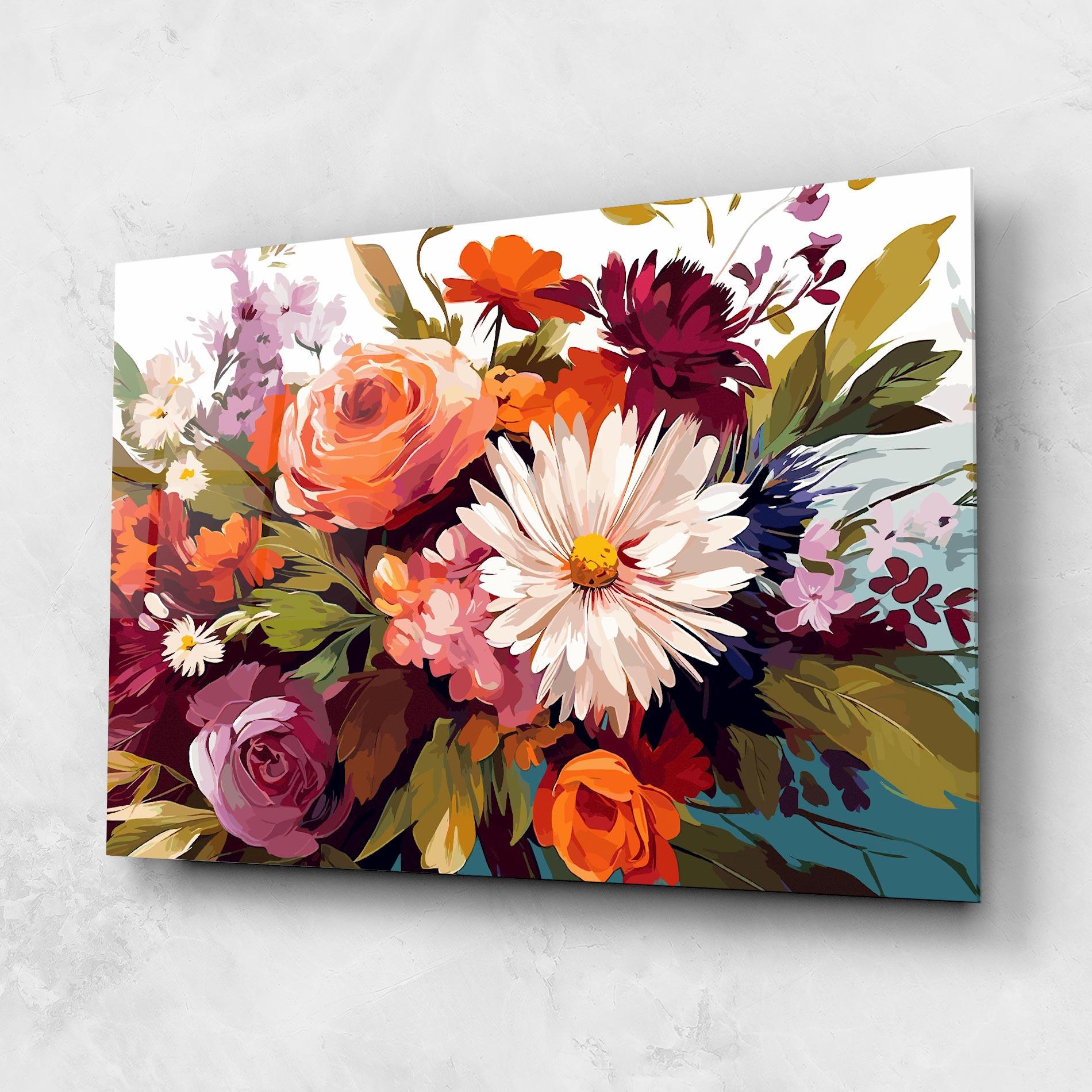 Glasbild Cream Orange Spring mockup 1