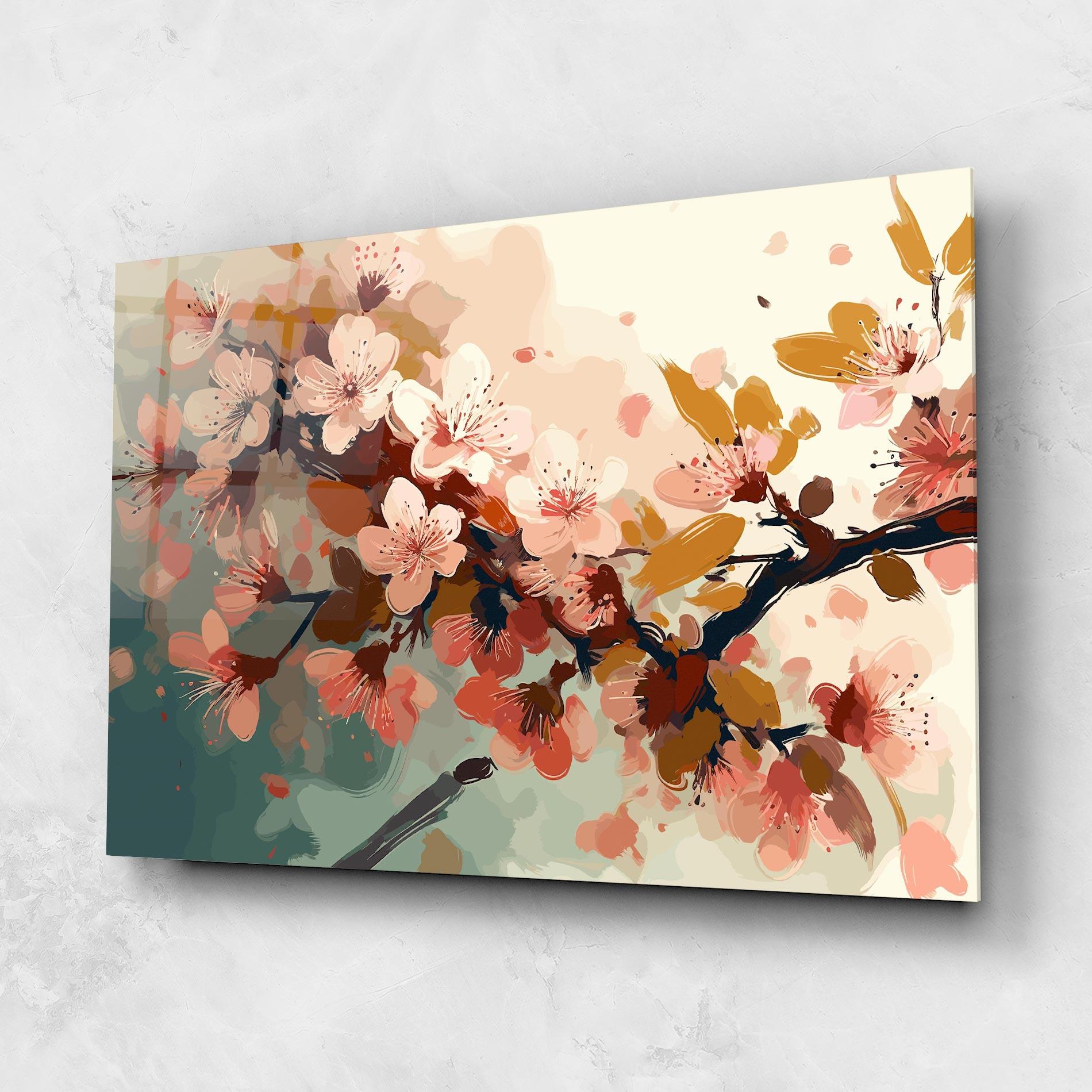 Glasbild Cute Spring Flower mockup 1