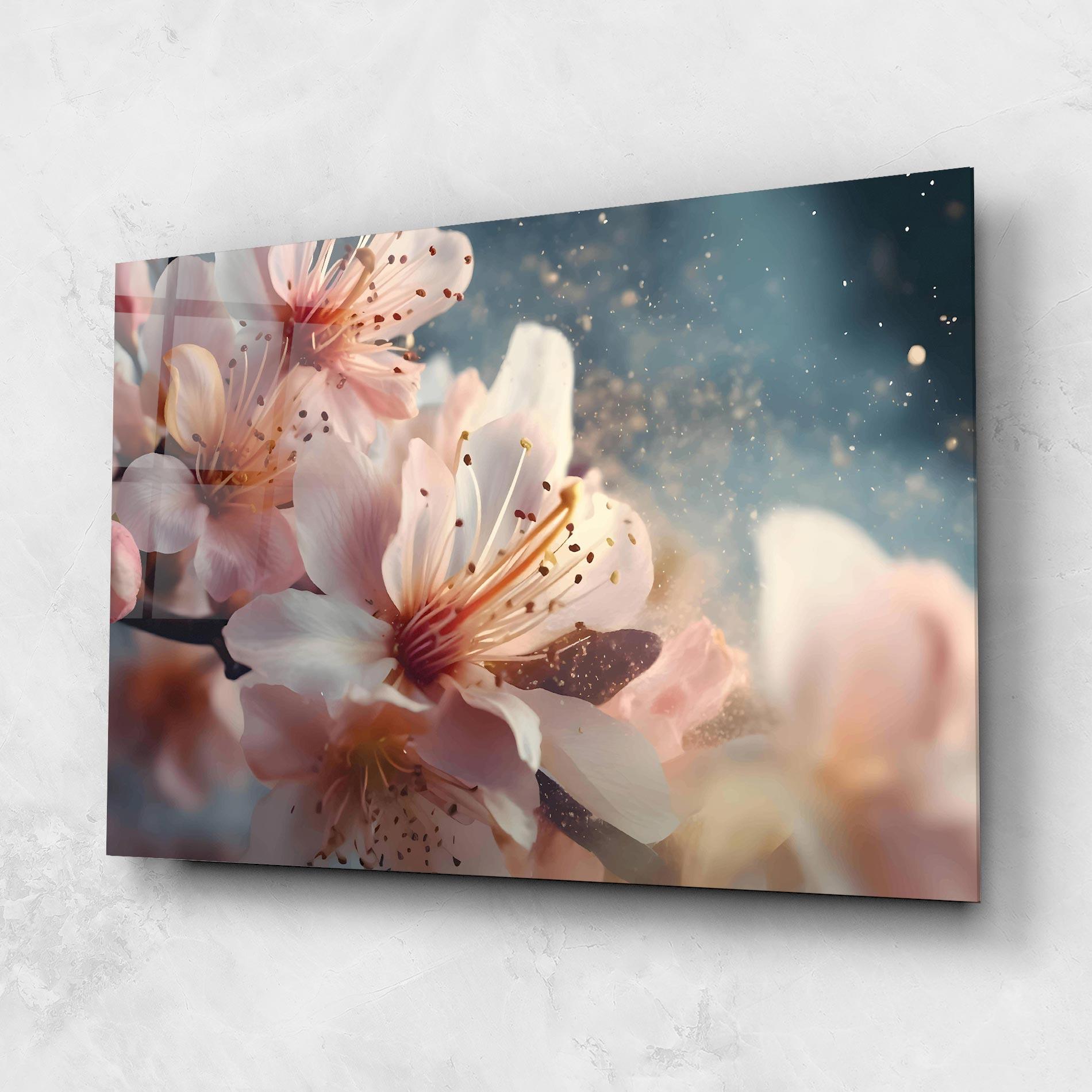 Glasbild Flower Spring Art mockup 1