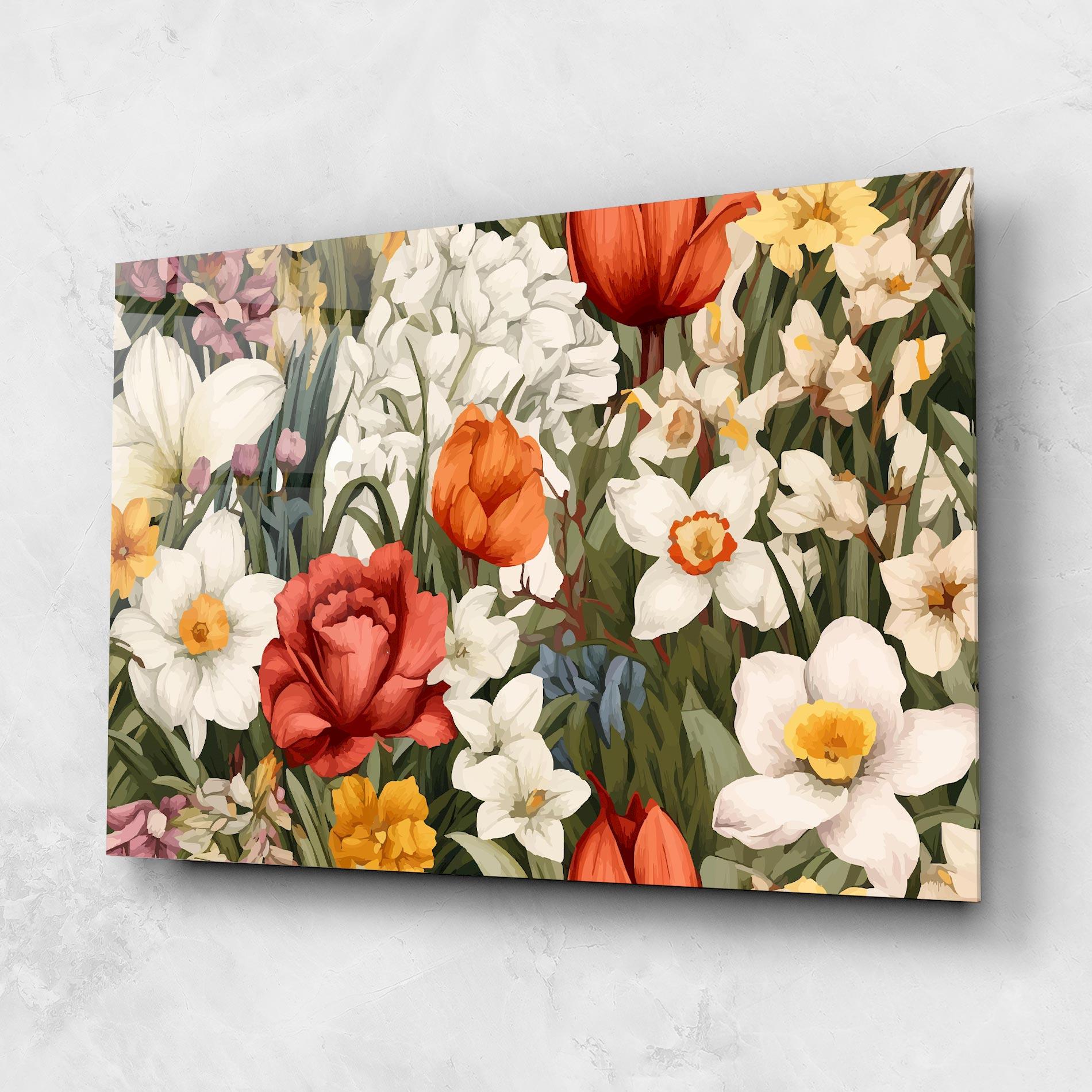 Glasbild Orange Red Spring mockup 1