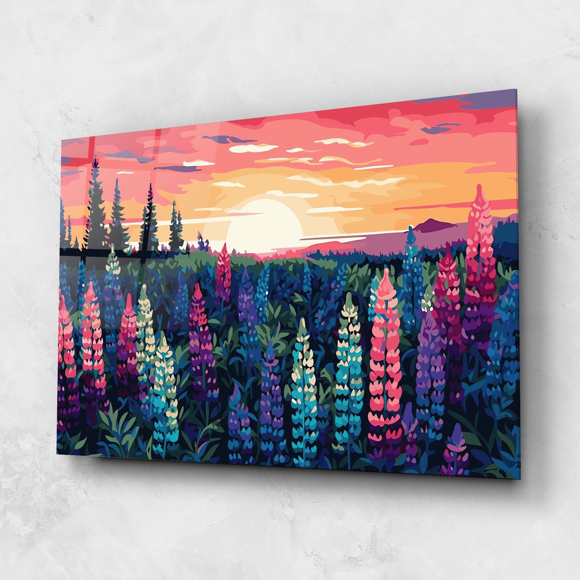 Glasbild Spring Sunset mockup 1