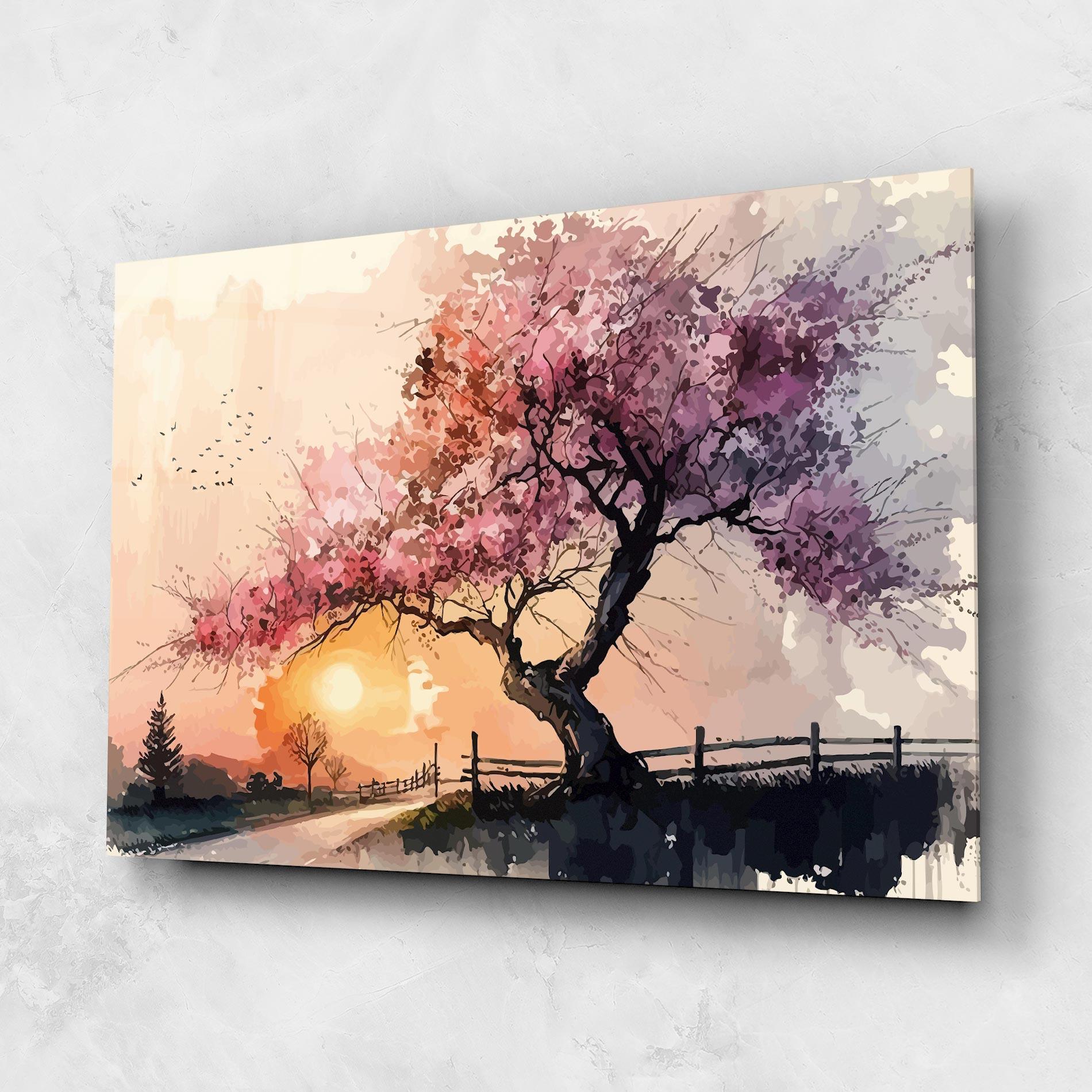 Glasbild Sunset Spring mockup 1