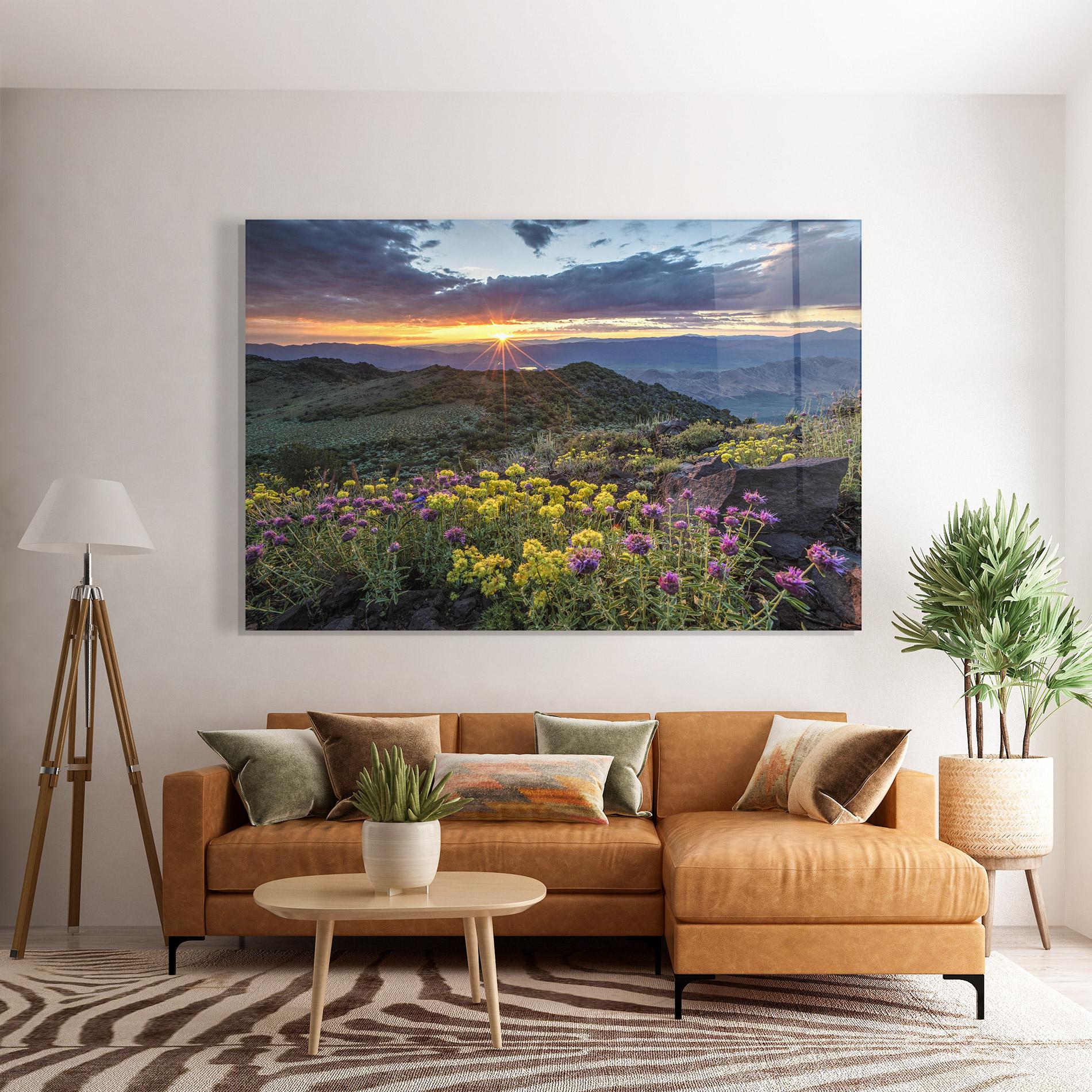 Glasbild Beautiful Spring View mockup 7