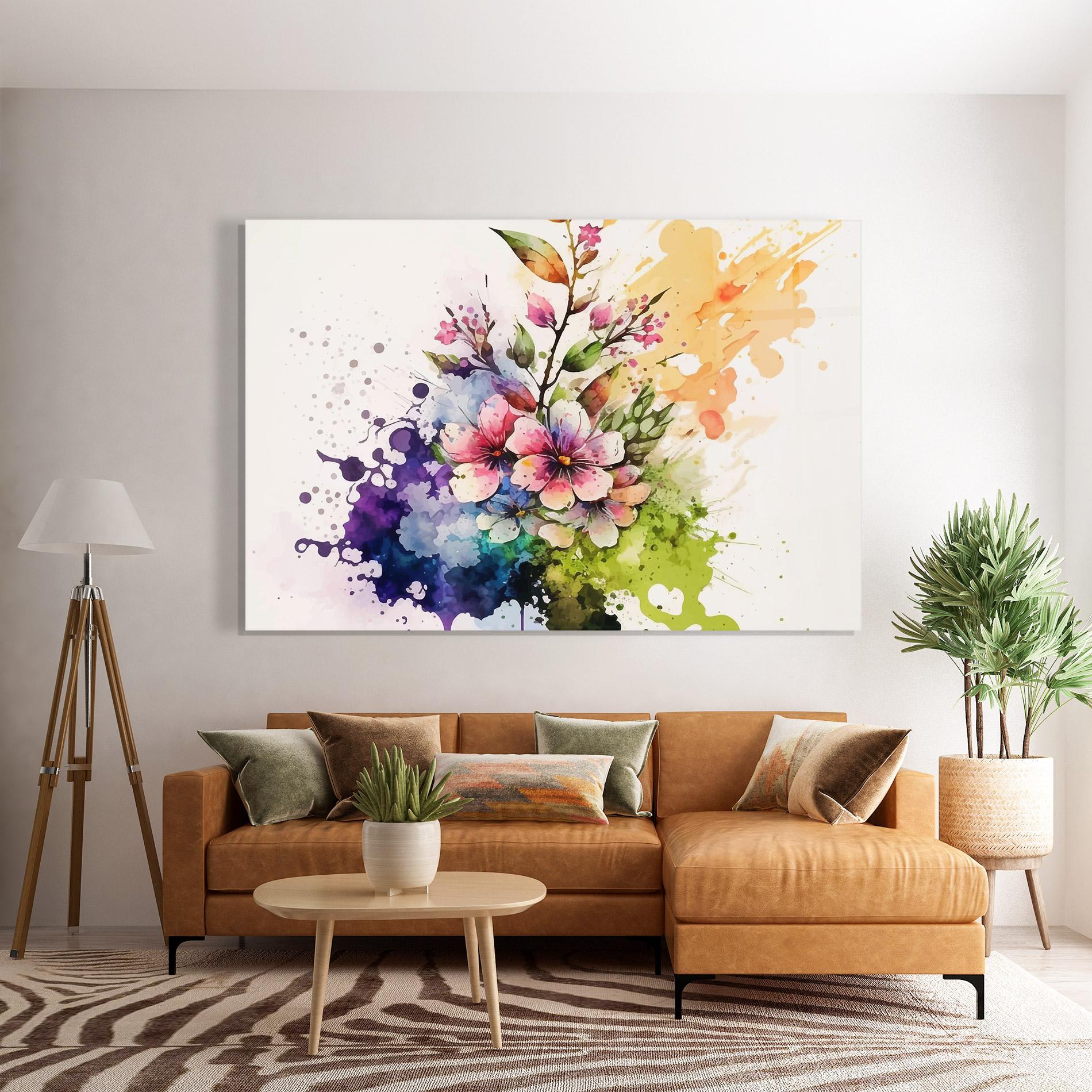 Glasbild Color Mix Spring mockup 7