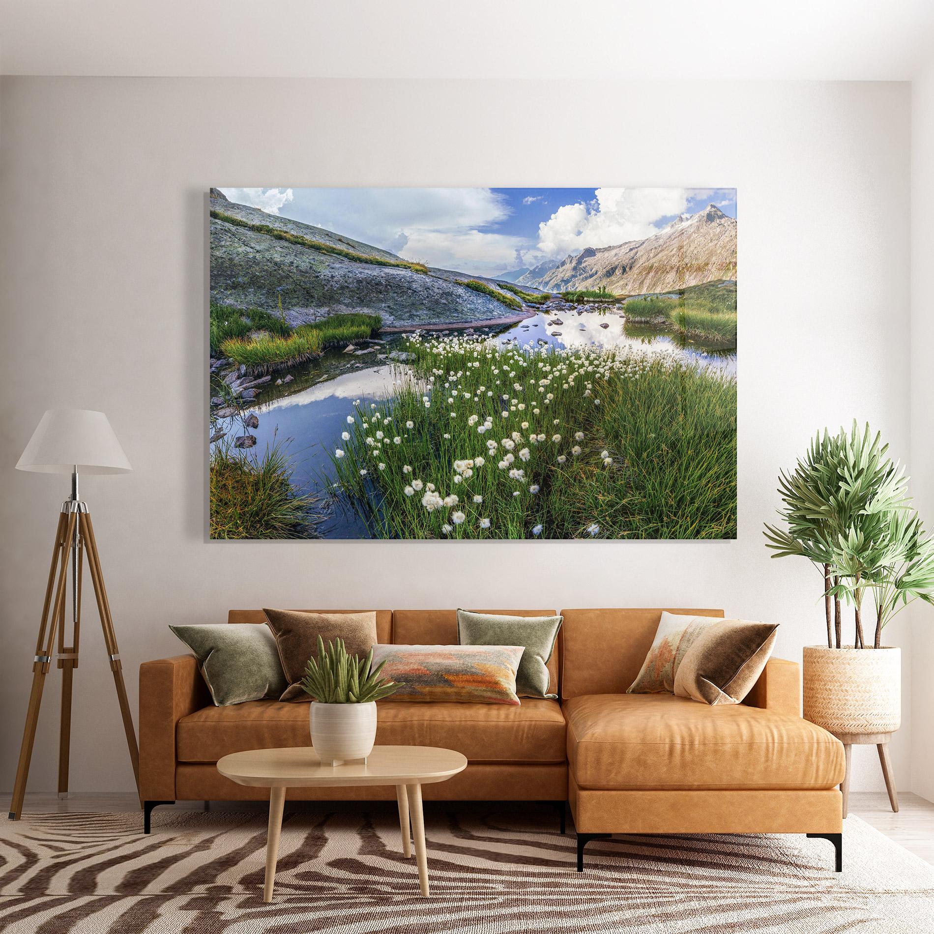 Glasbild Lake Spring View mockup 7