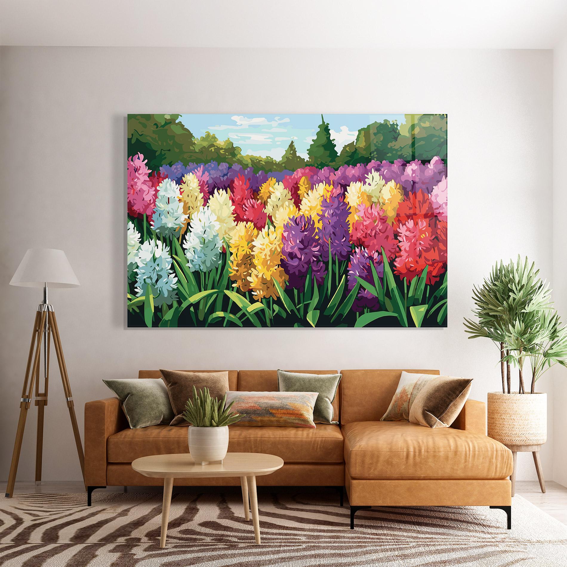 Glasbild Pretty Colorful Spring mockup 7