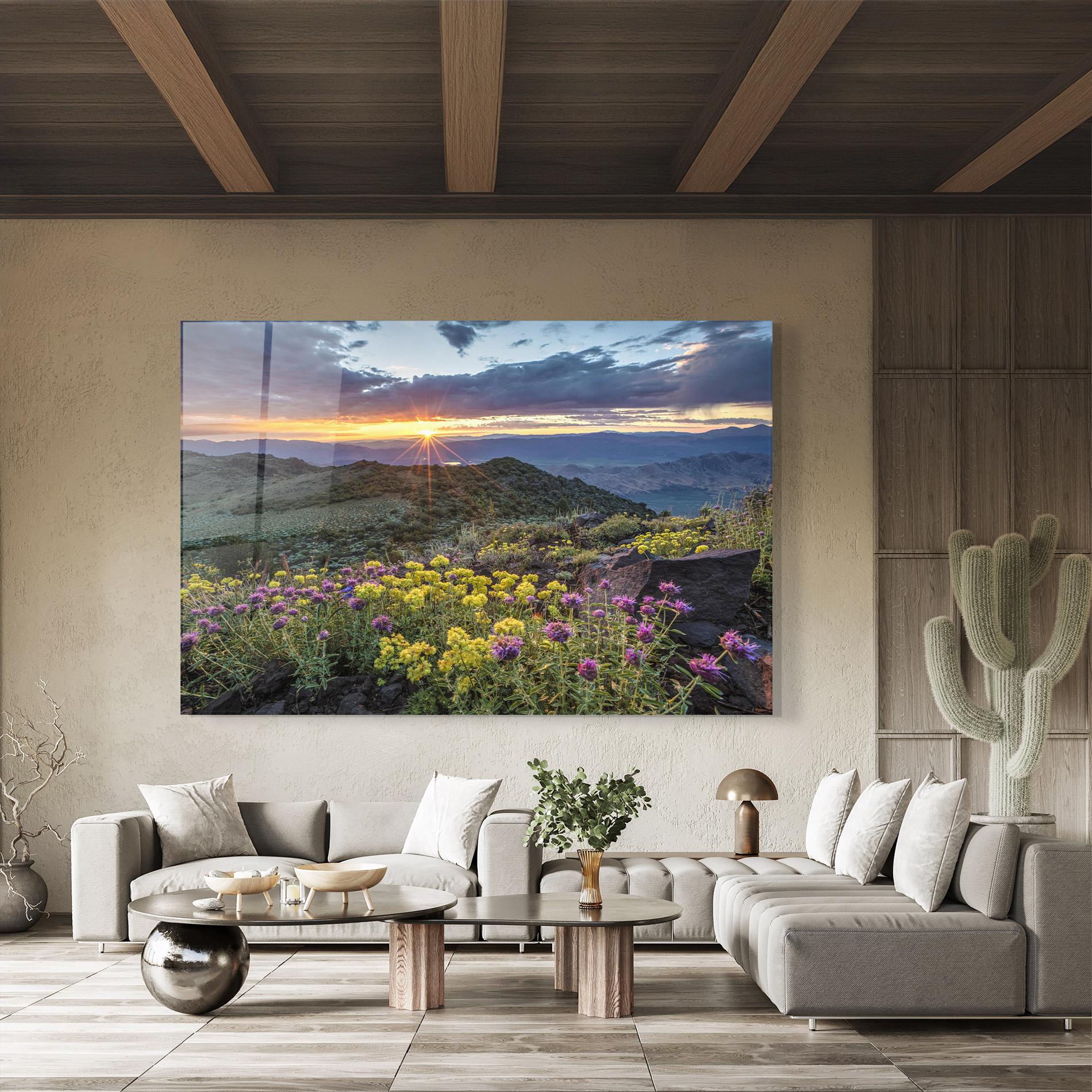 Glasbild Beautiful Spring View mockup 8