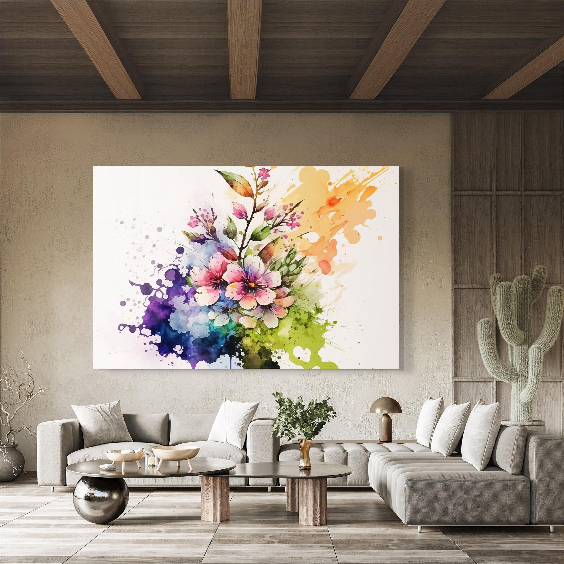 Glasbild Color Mix Spring mockup 8