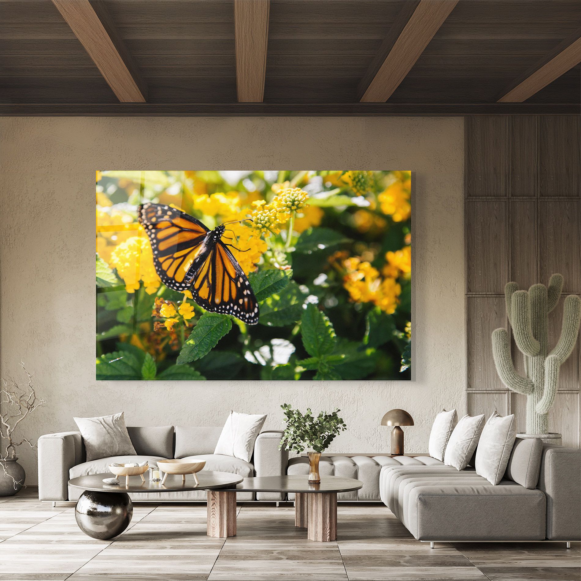 Orange Spring Butterfly mockup 8