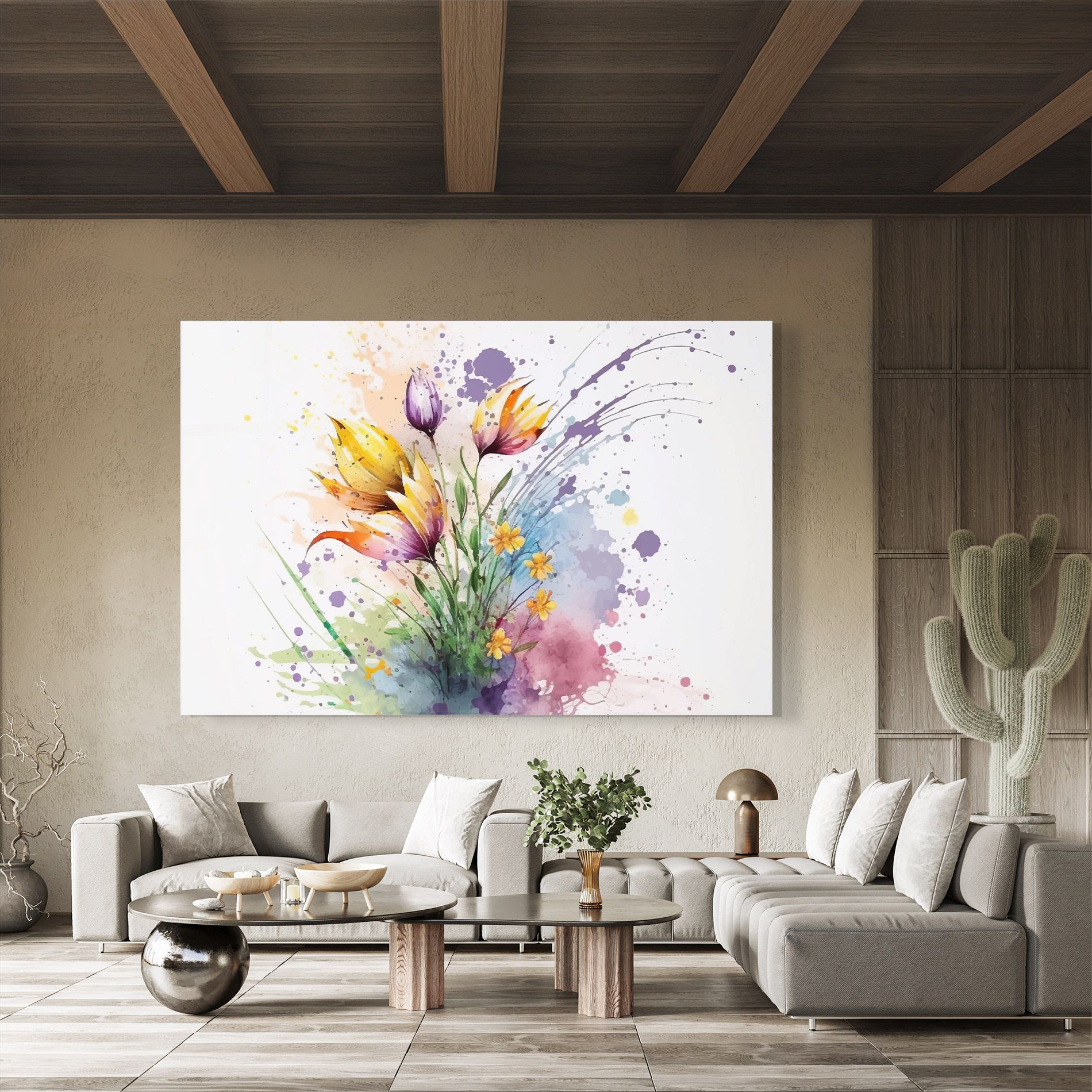 Purple Yellow Spring mockup 8