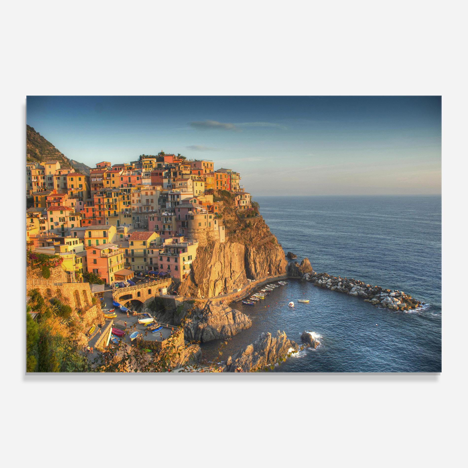 Glasbild Cinque Terrre mockup 0