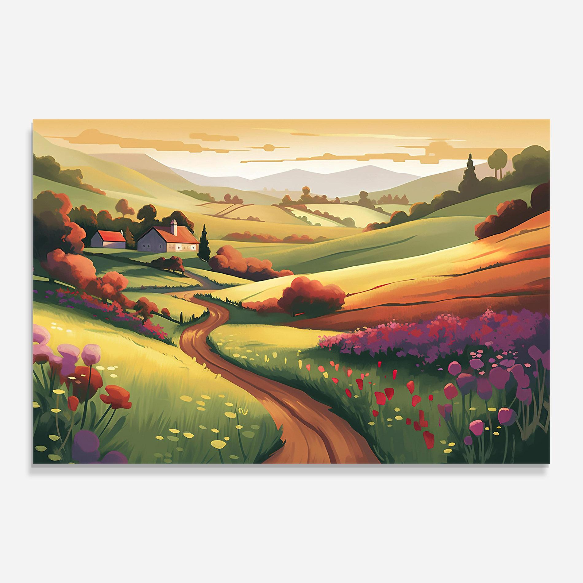 Glasbild Countryside Charm mockup 0