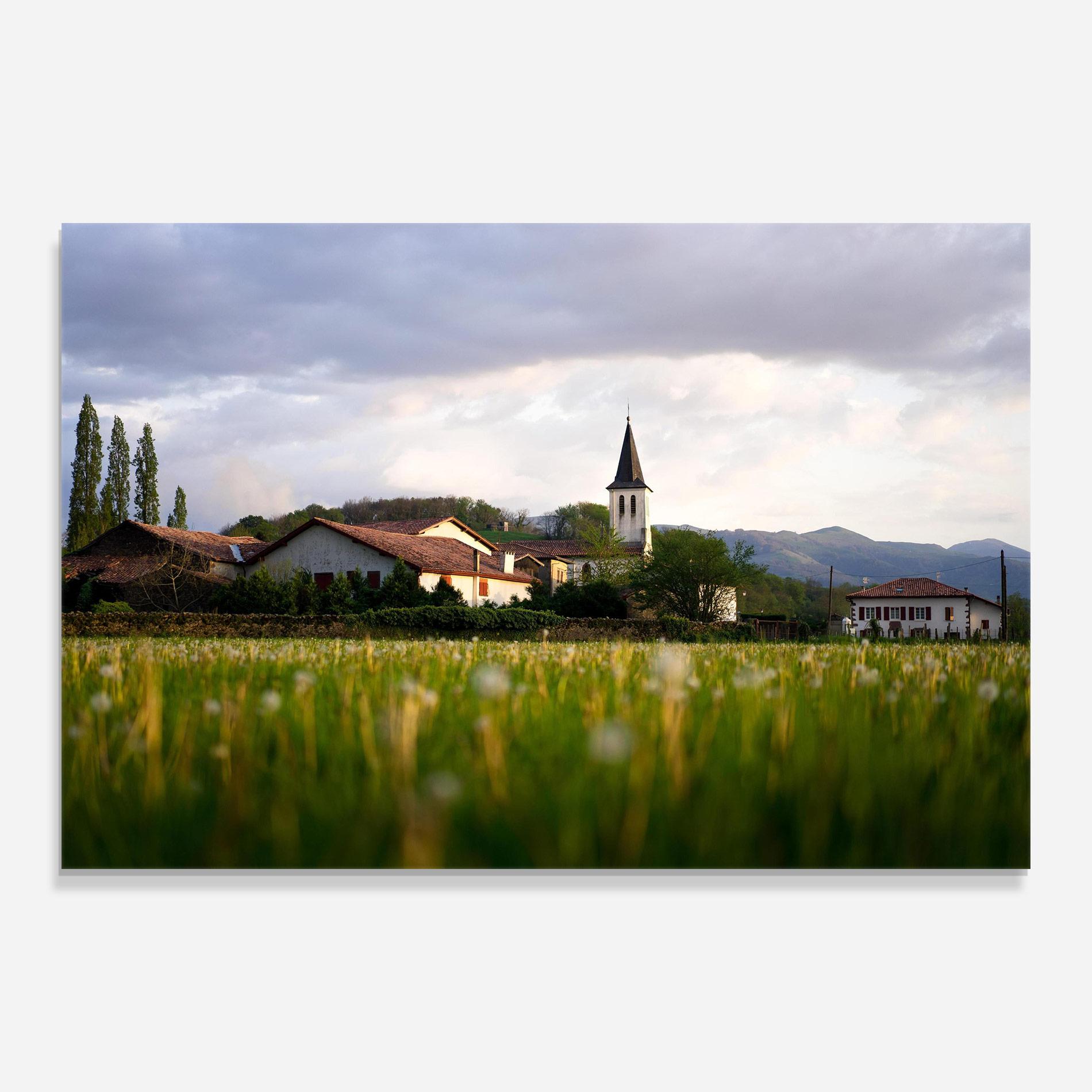 Glasbild Land Church mockup 0