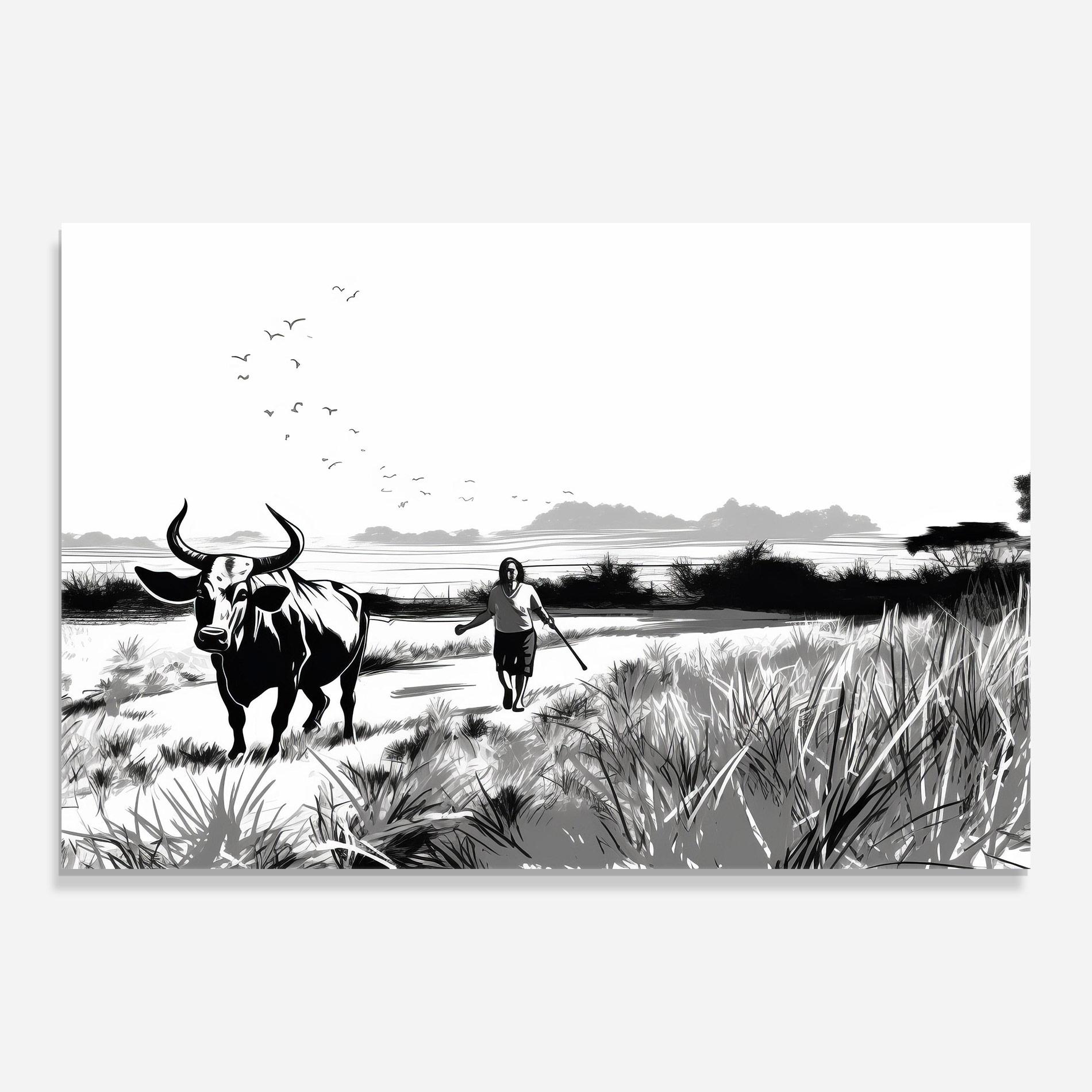 Glasbild Monochrome View mockup 0