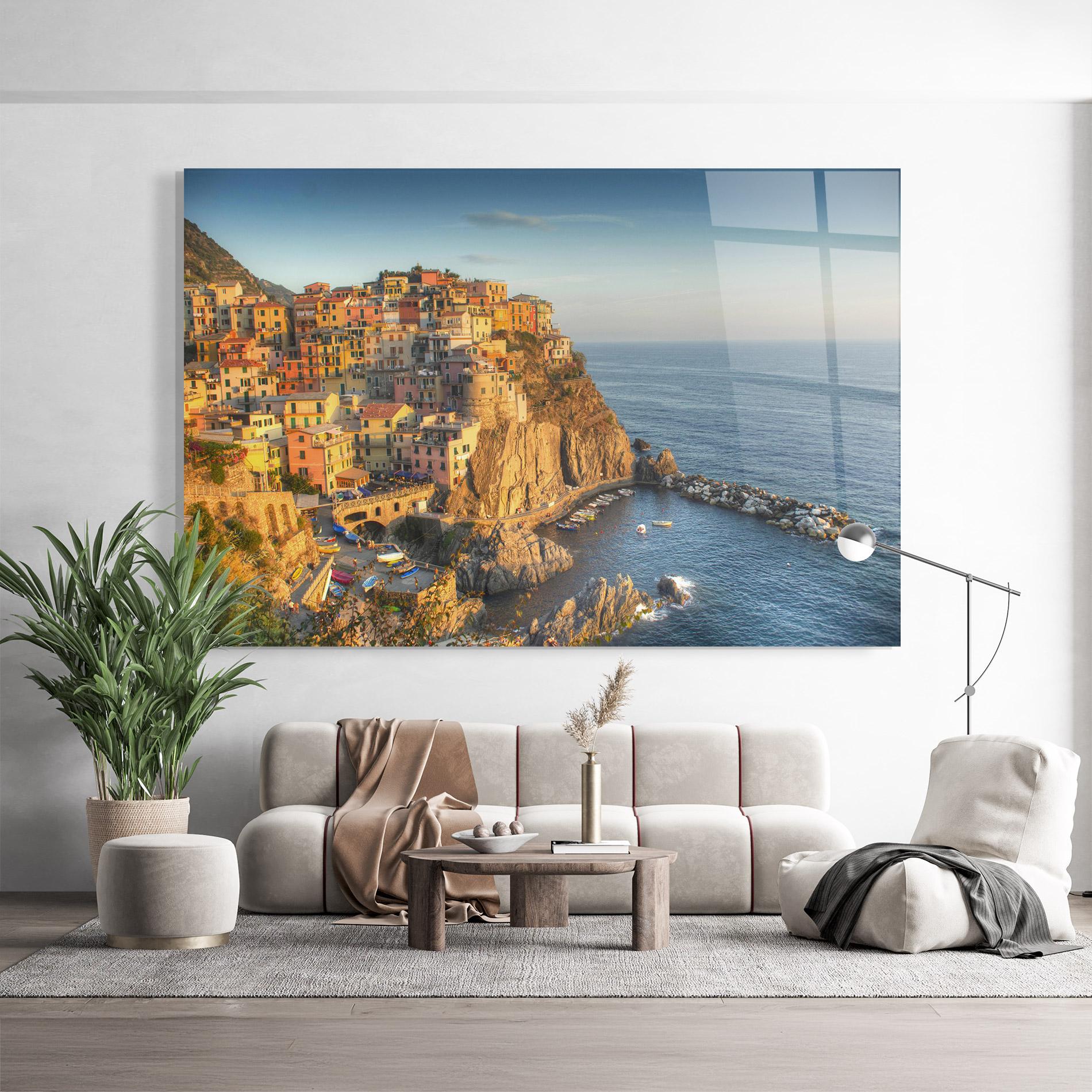 Glasbild Cinque Terrre mockup 9