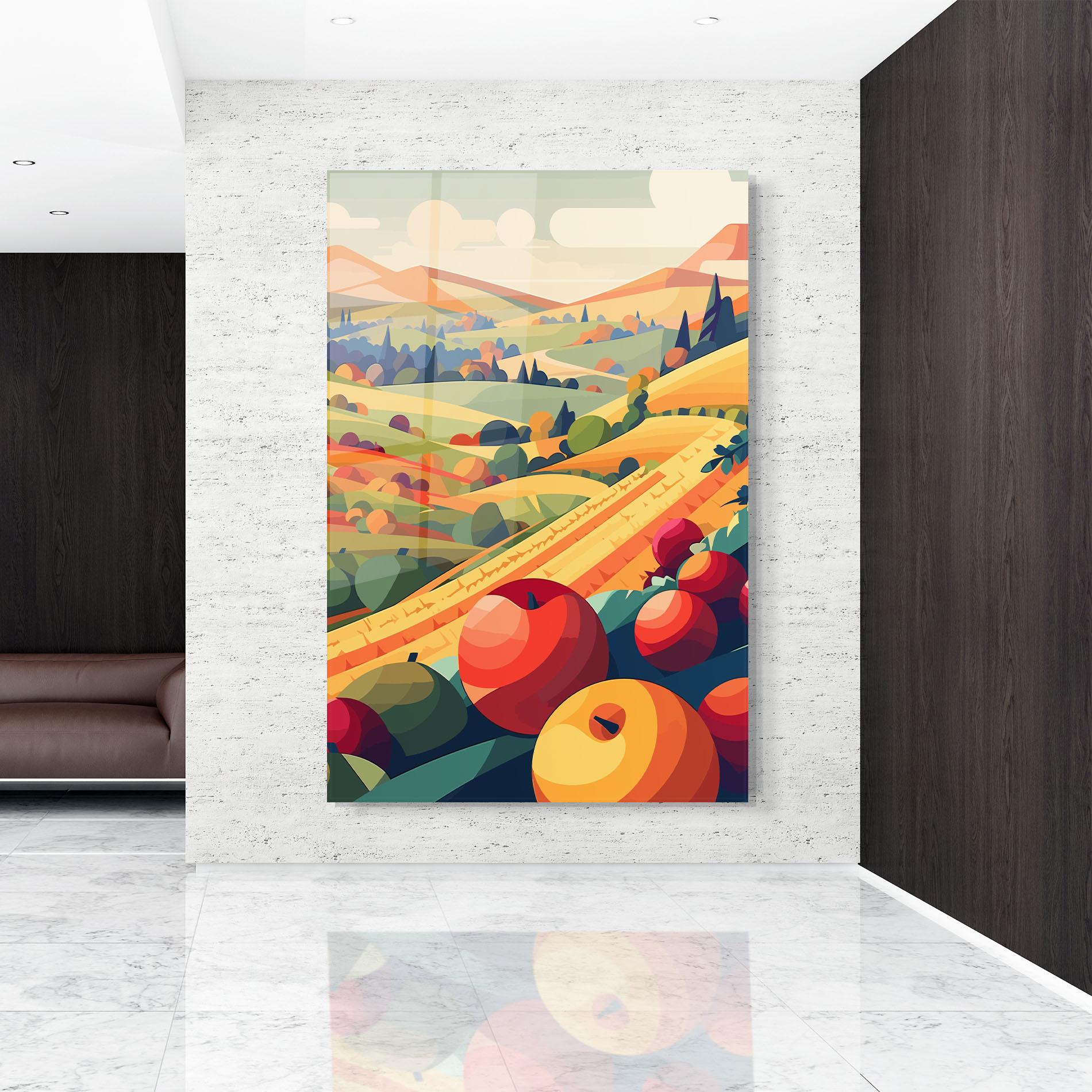 Glasbild Autumn Rural Fruits mockup 9