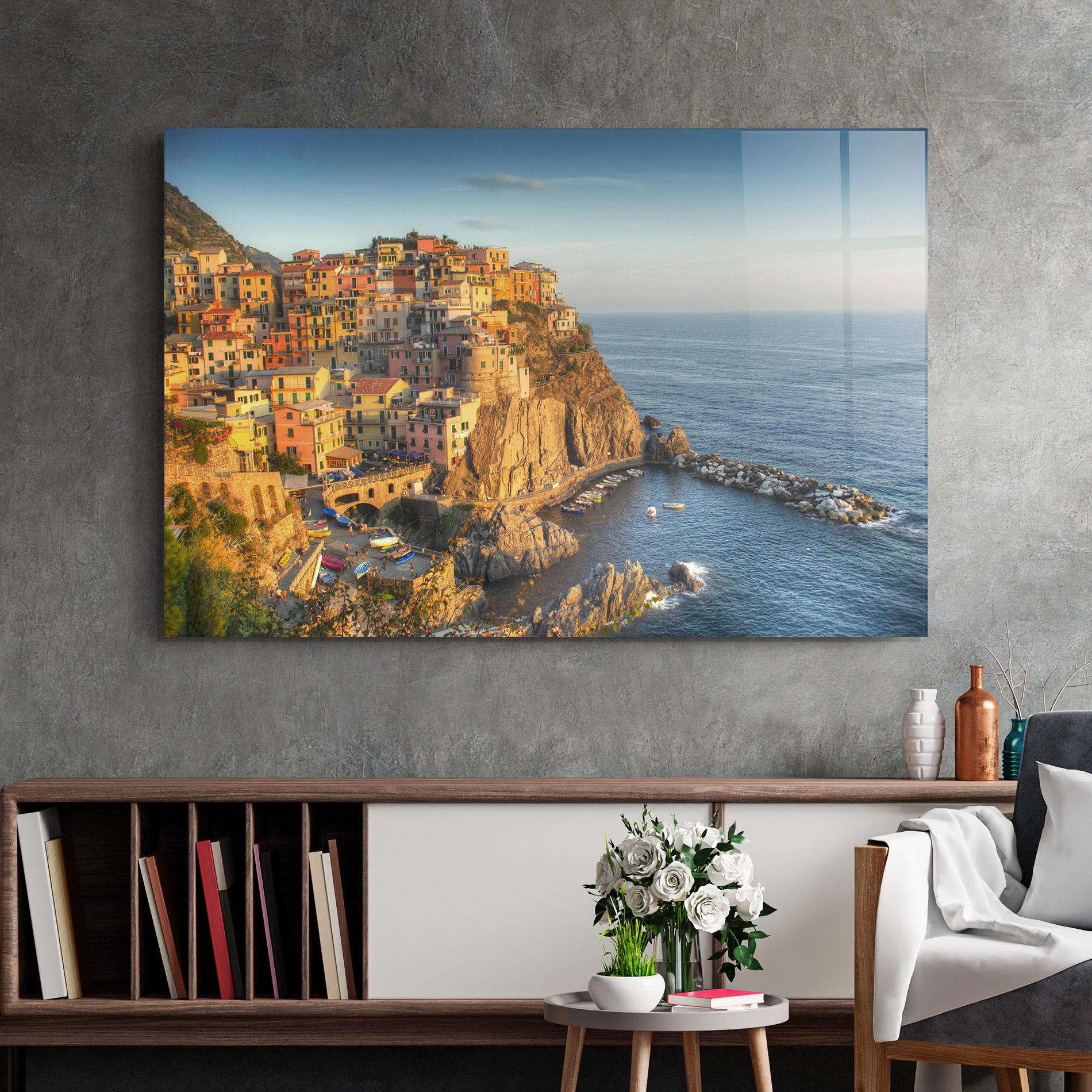 Glasbild Cinque Terrre mockup 2