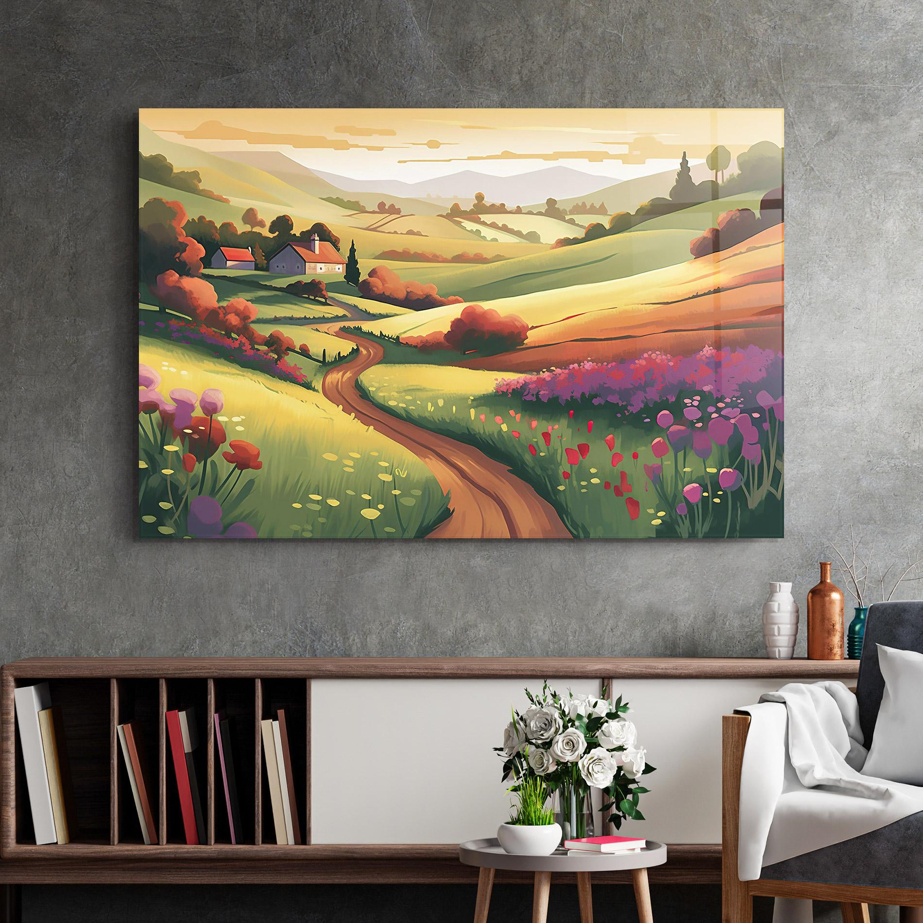 Glasbild Countryside Charm mockup 2