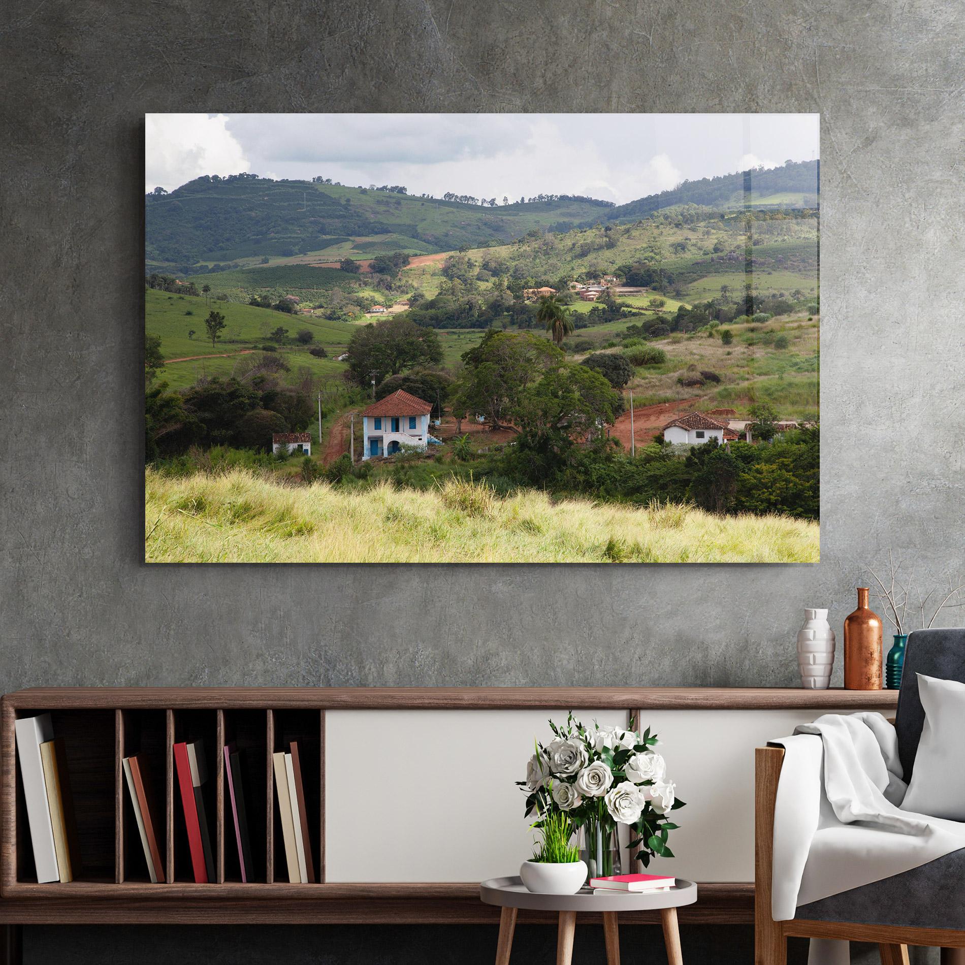 Glasbild Green Countryside mockup 2