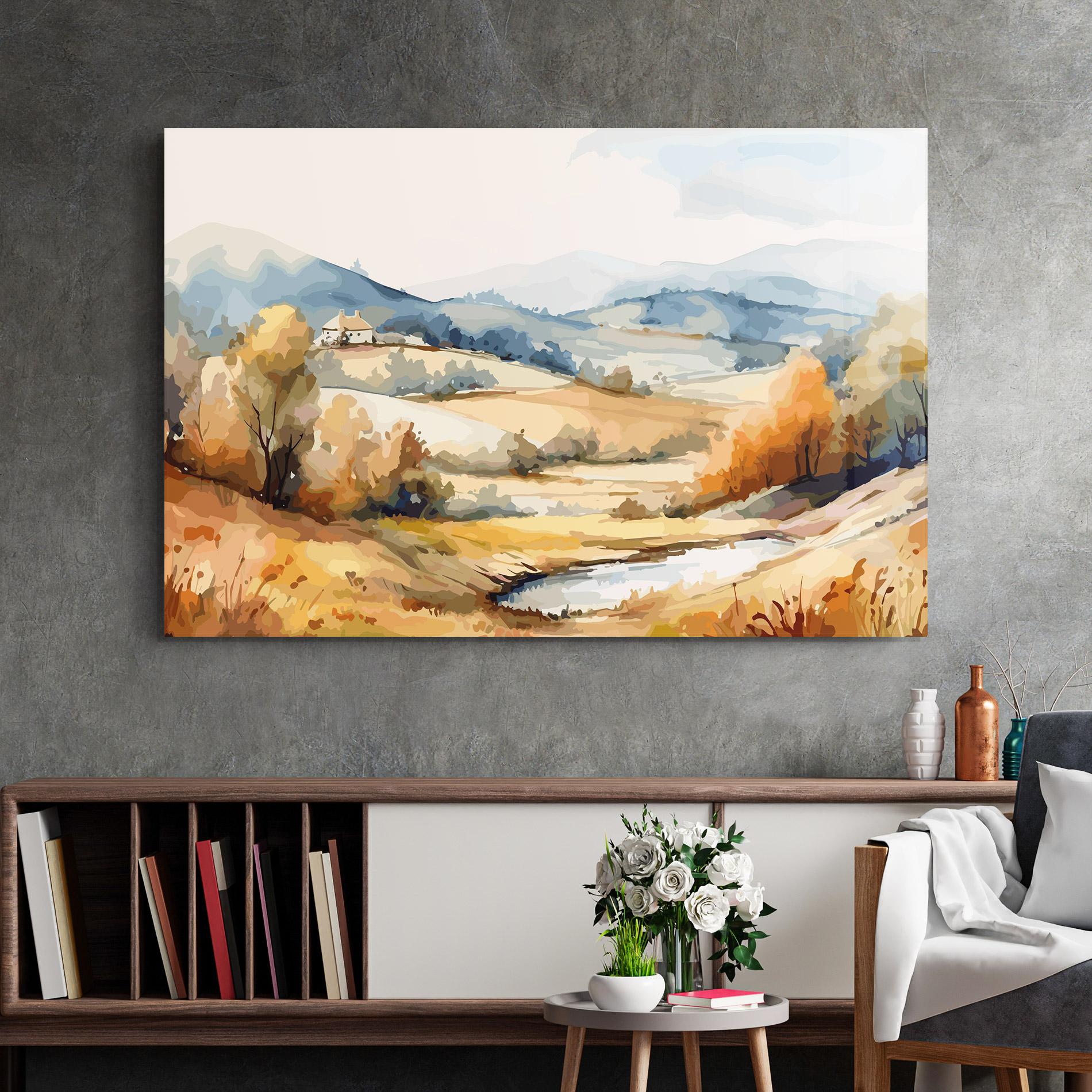 Glasbild Rural Small Lake mockup 2