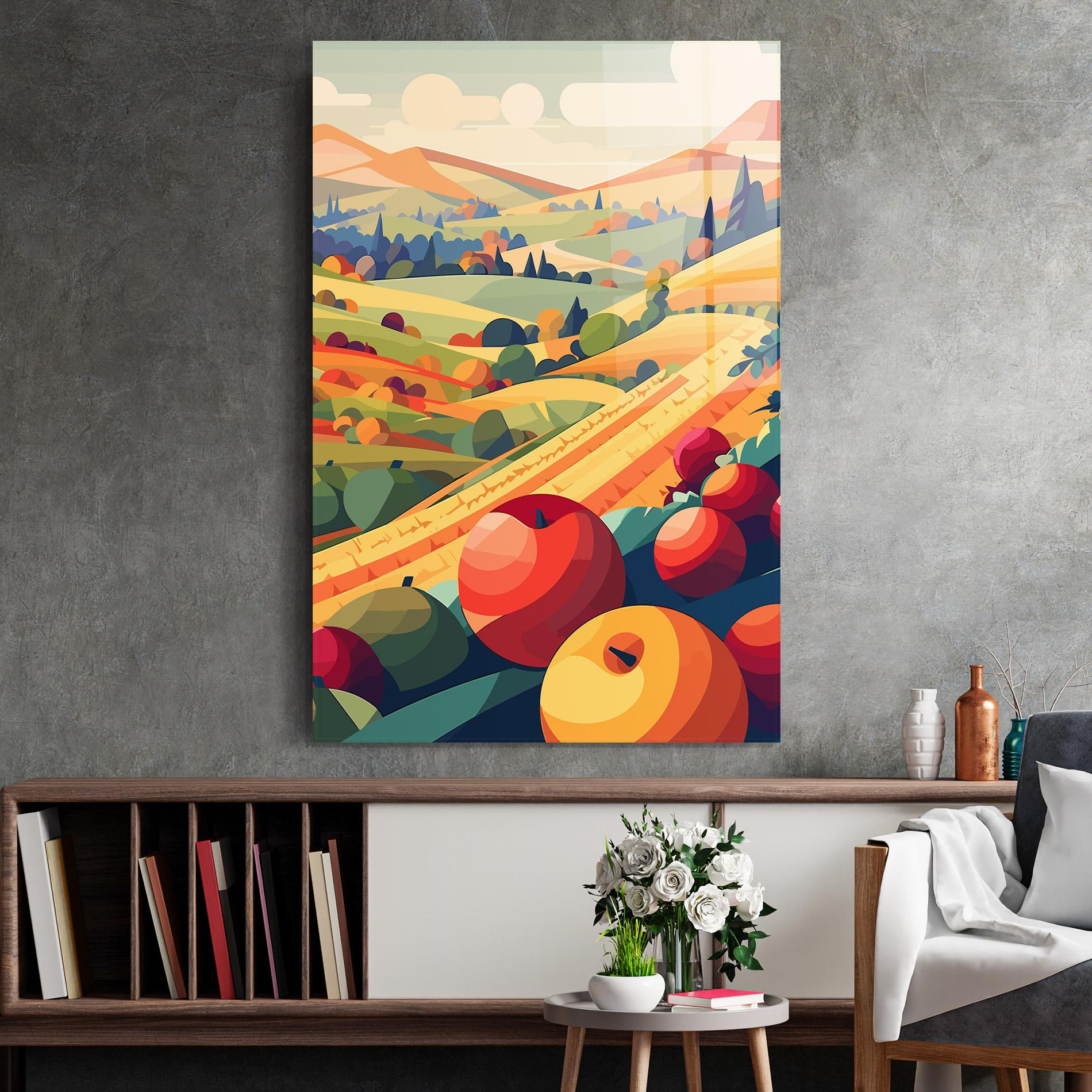 Glasbild Autumn Rural Fruits mockup 2