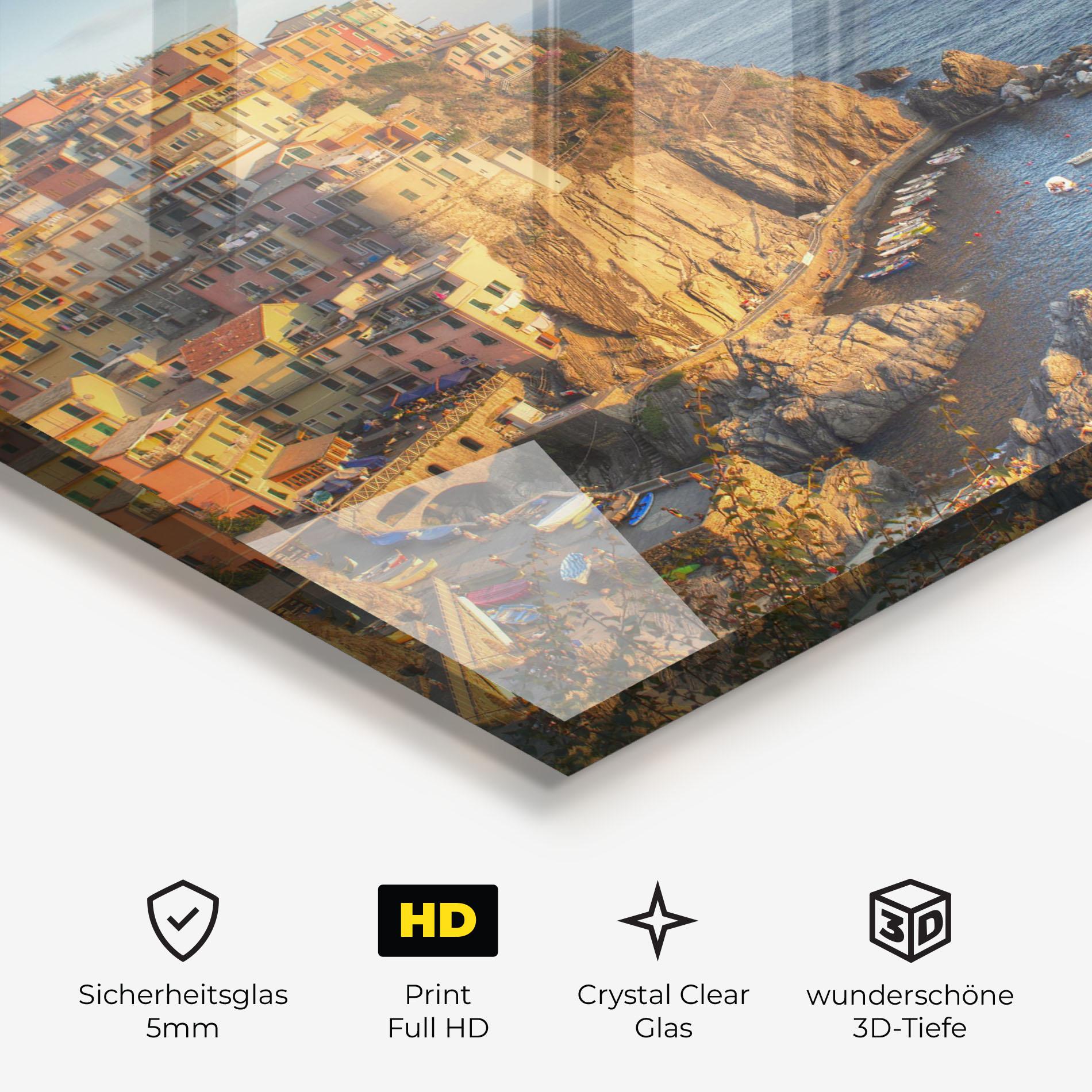 Glasbild Cinque Terrre mockup 3