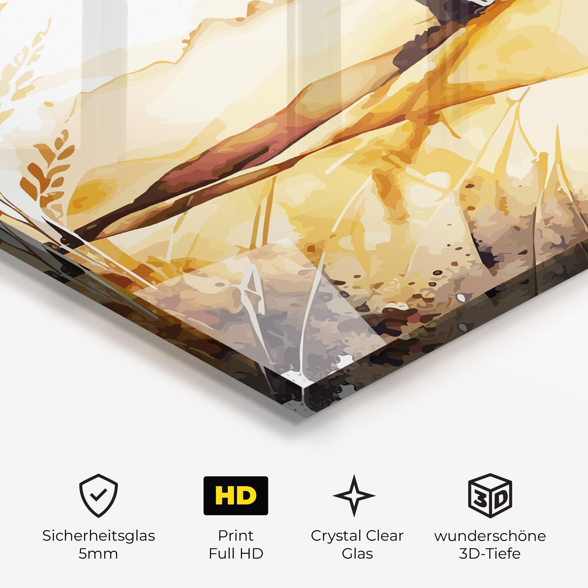 Glasbild Crops Field mockup 3