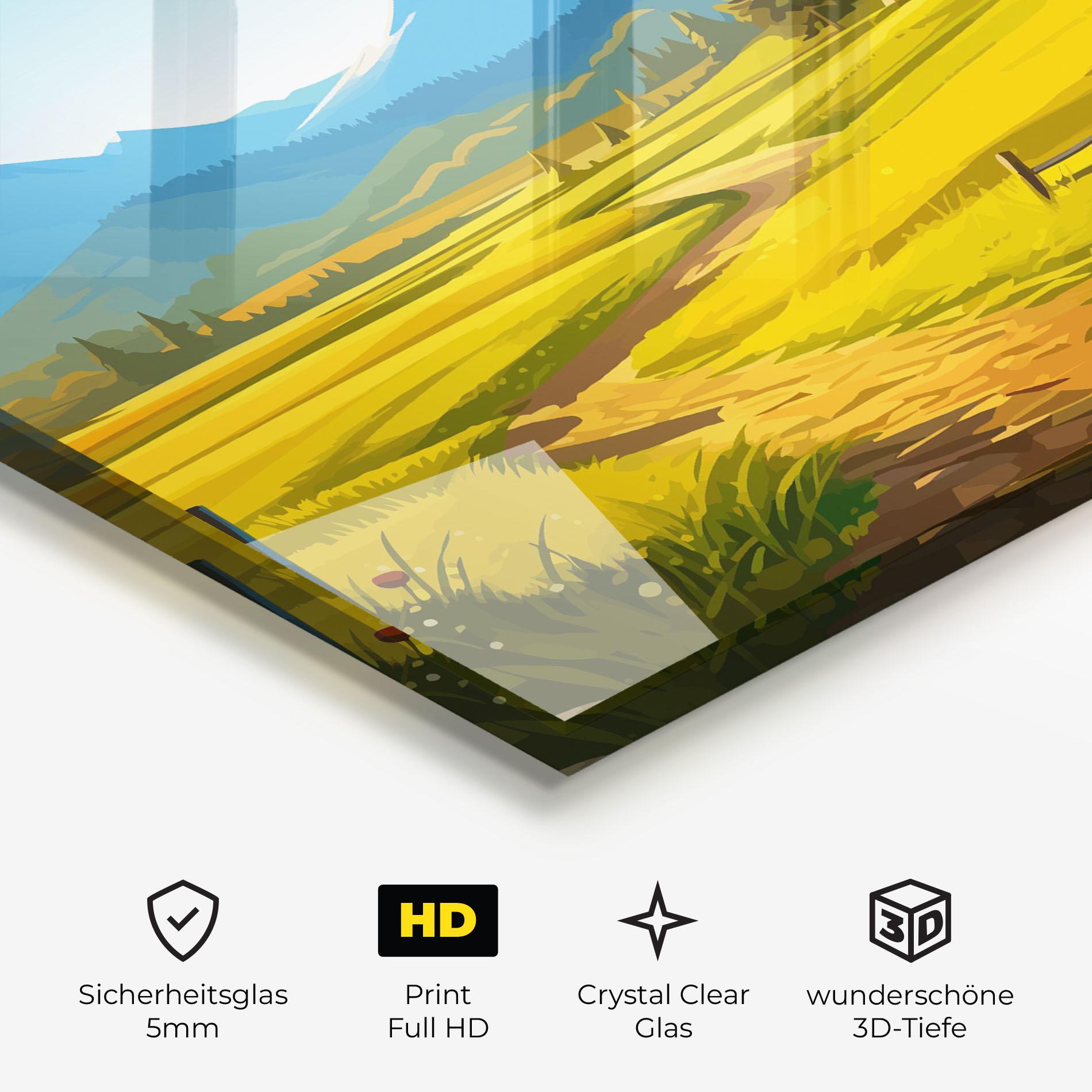 Glasbild Daylight Rural View mockup 3