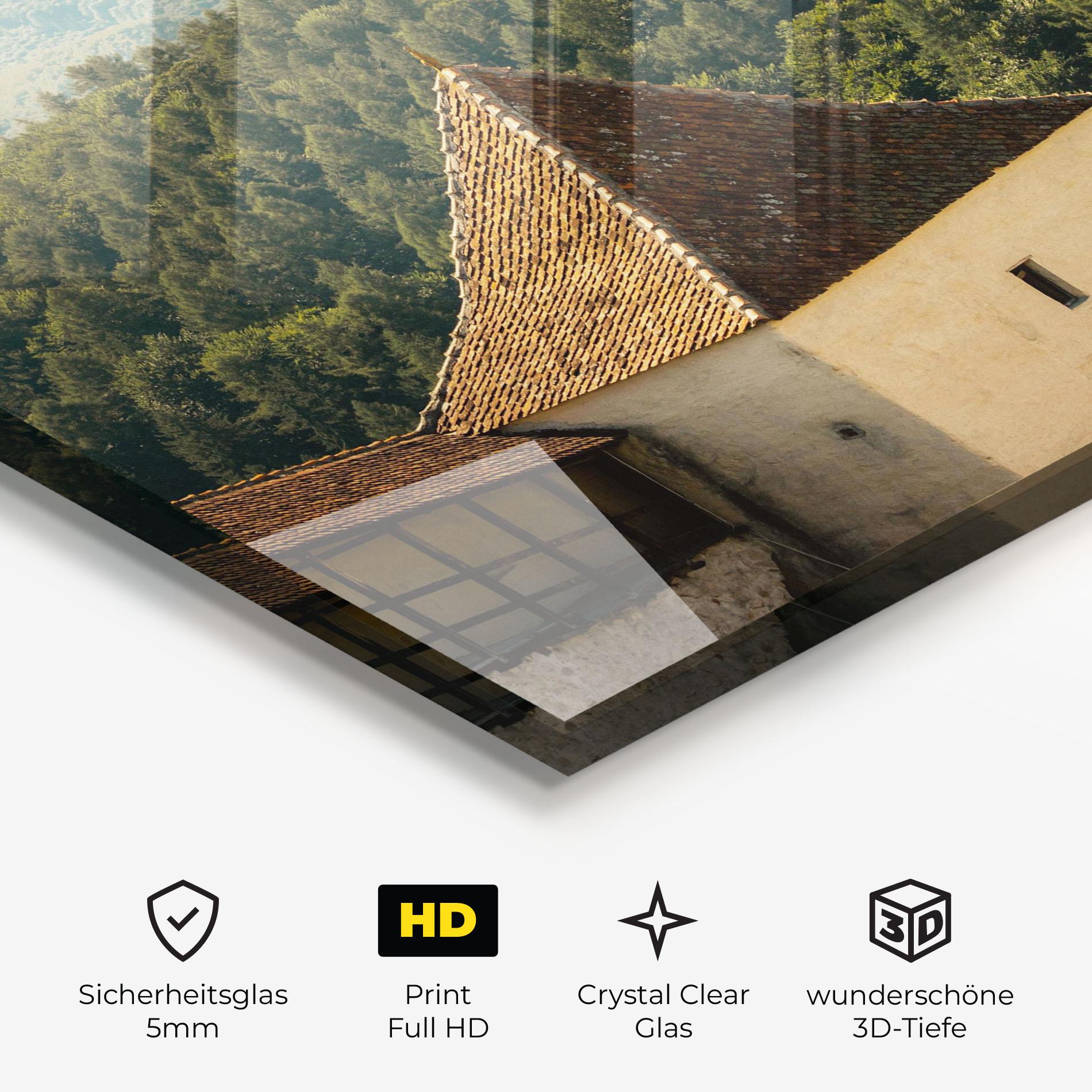 Glasbild Mountain Church mockup 3