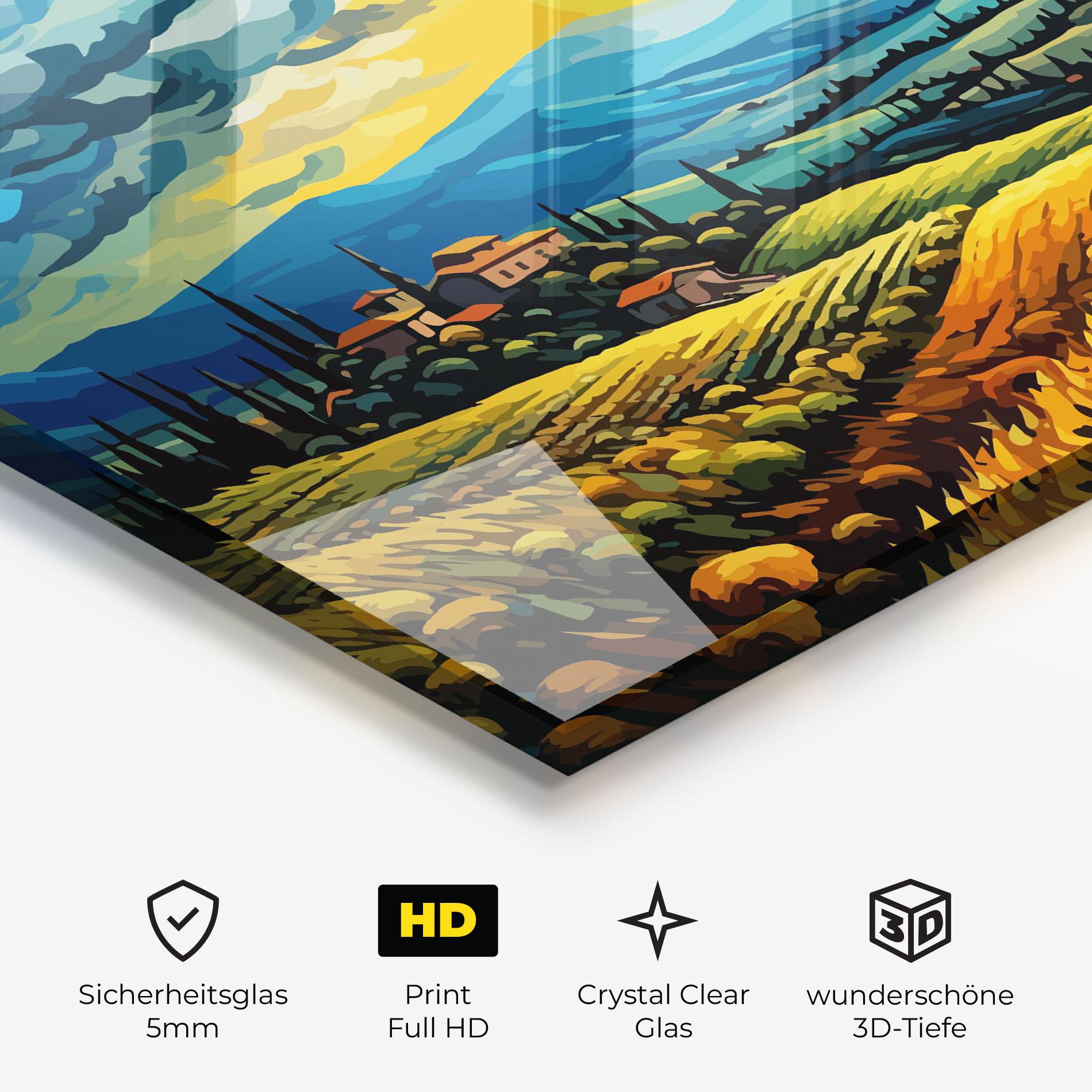 Glasbild Rural Fantasy View mockup 3