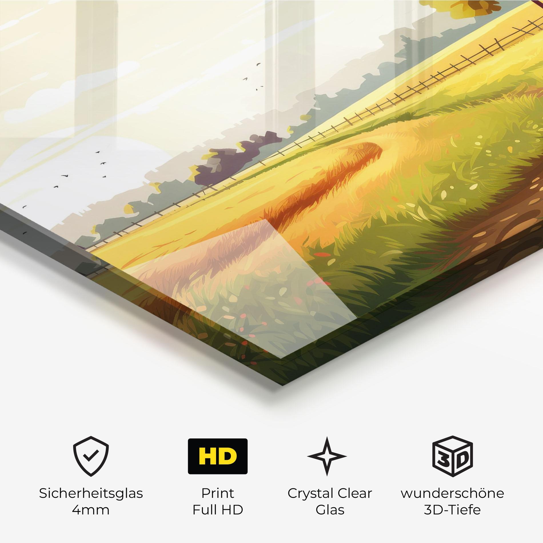 Glasbild Grazing Farm mockup 3