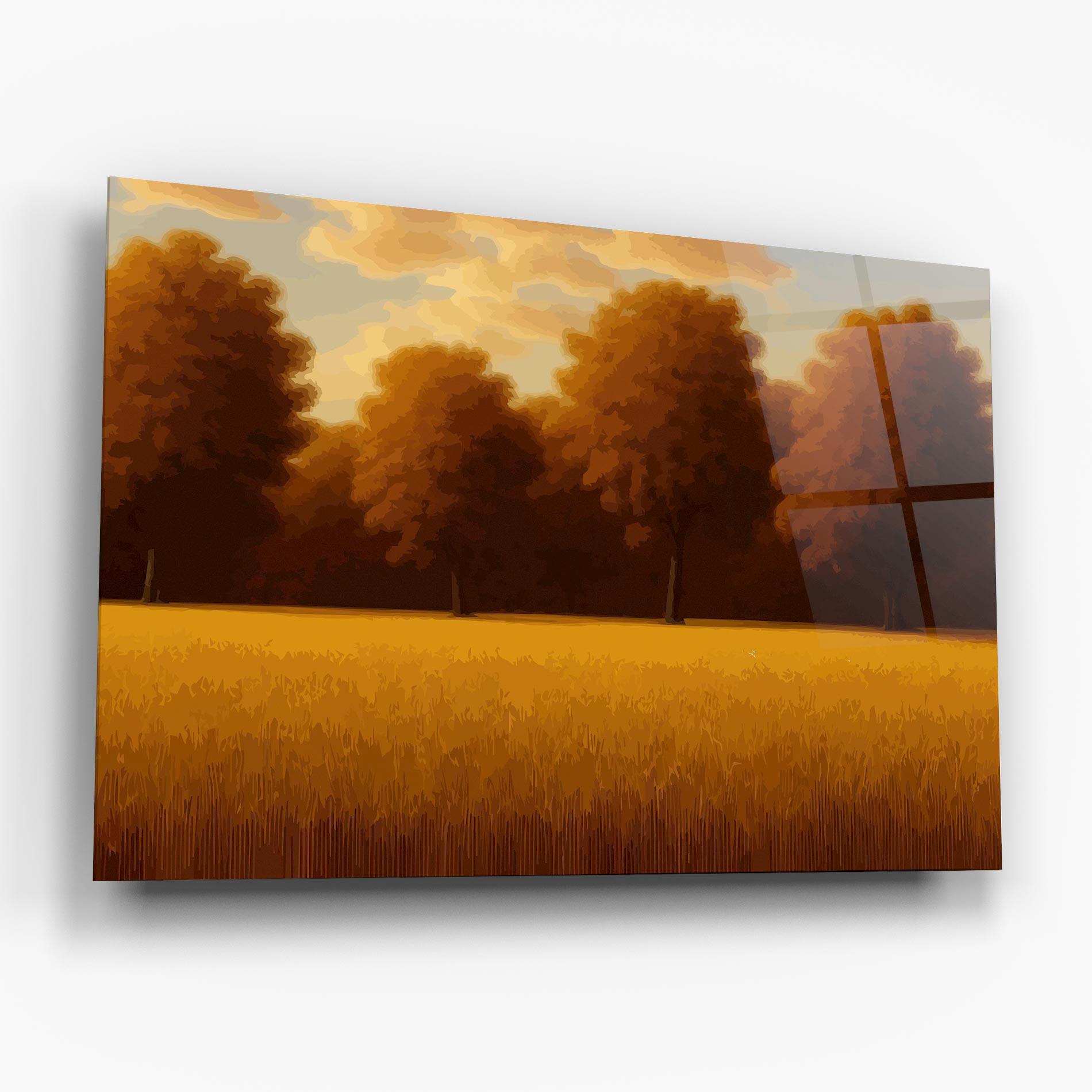 Glasbild Autumn Country Tree mockup 6