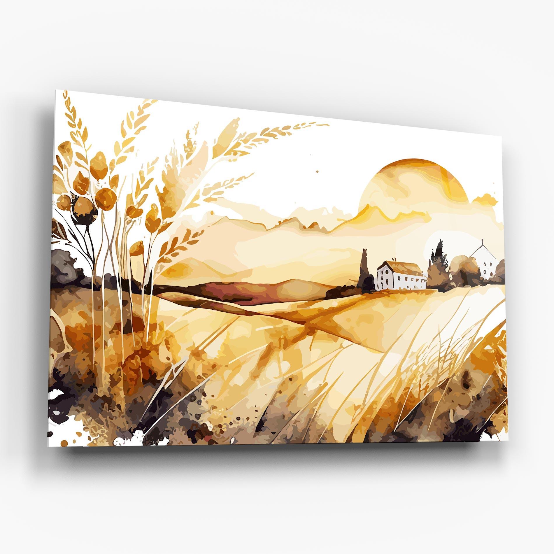 Glasbild Crops Field mockup 6